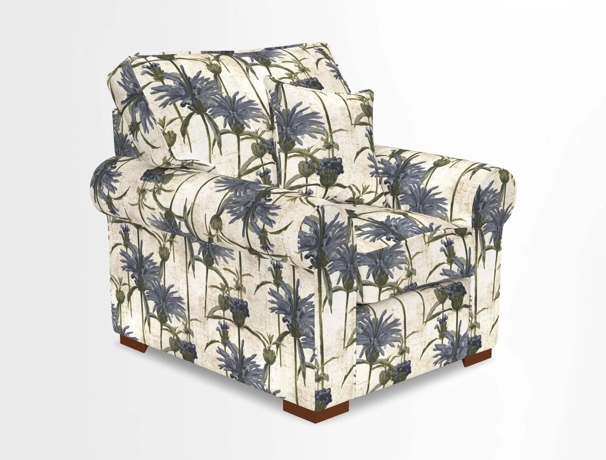 Upperton Chair in Two Tone Plain Biscuit - Loose cover option available