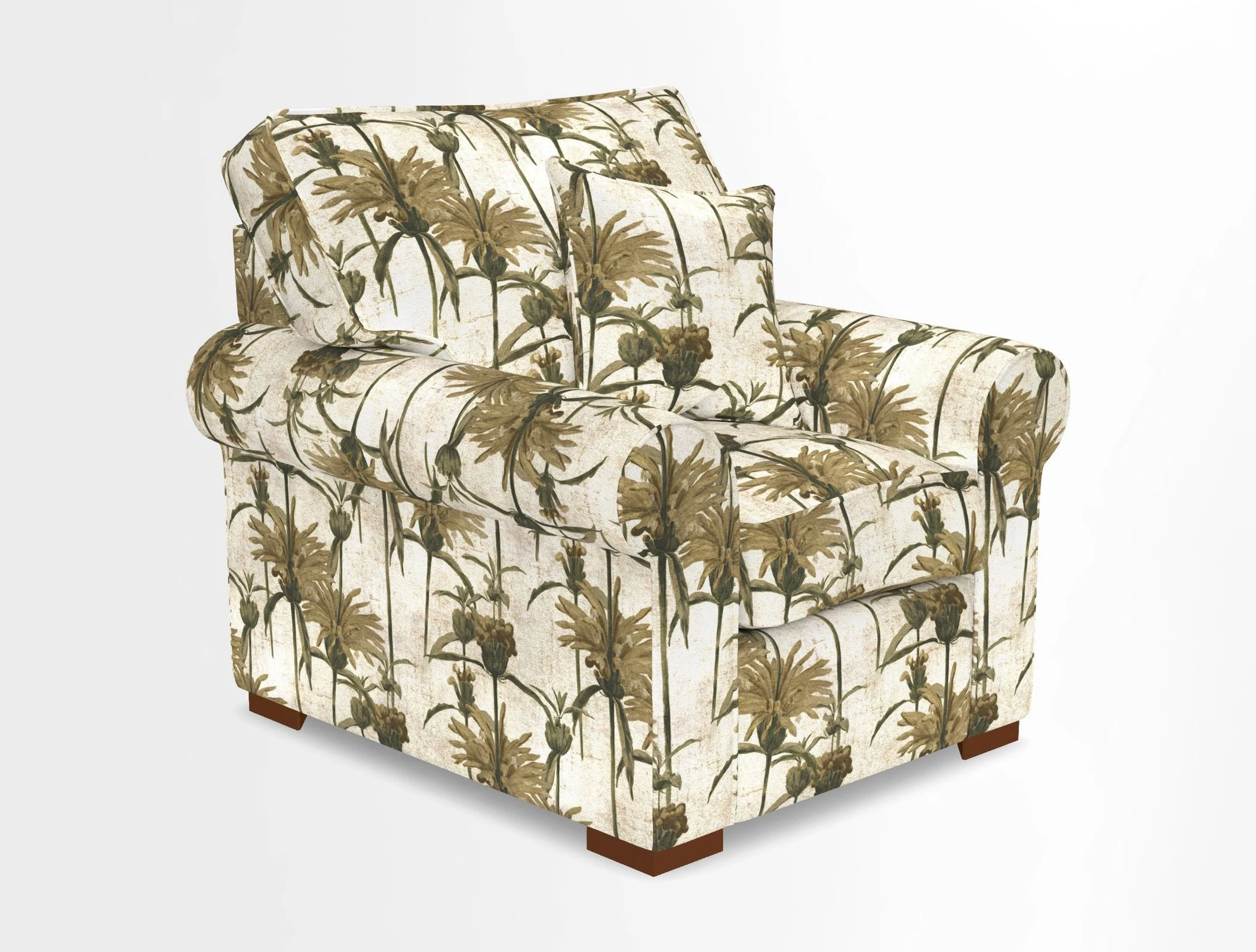 Upperton Chair in Two Tone Plain Biscuit - Loose cover option available