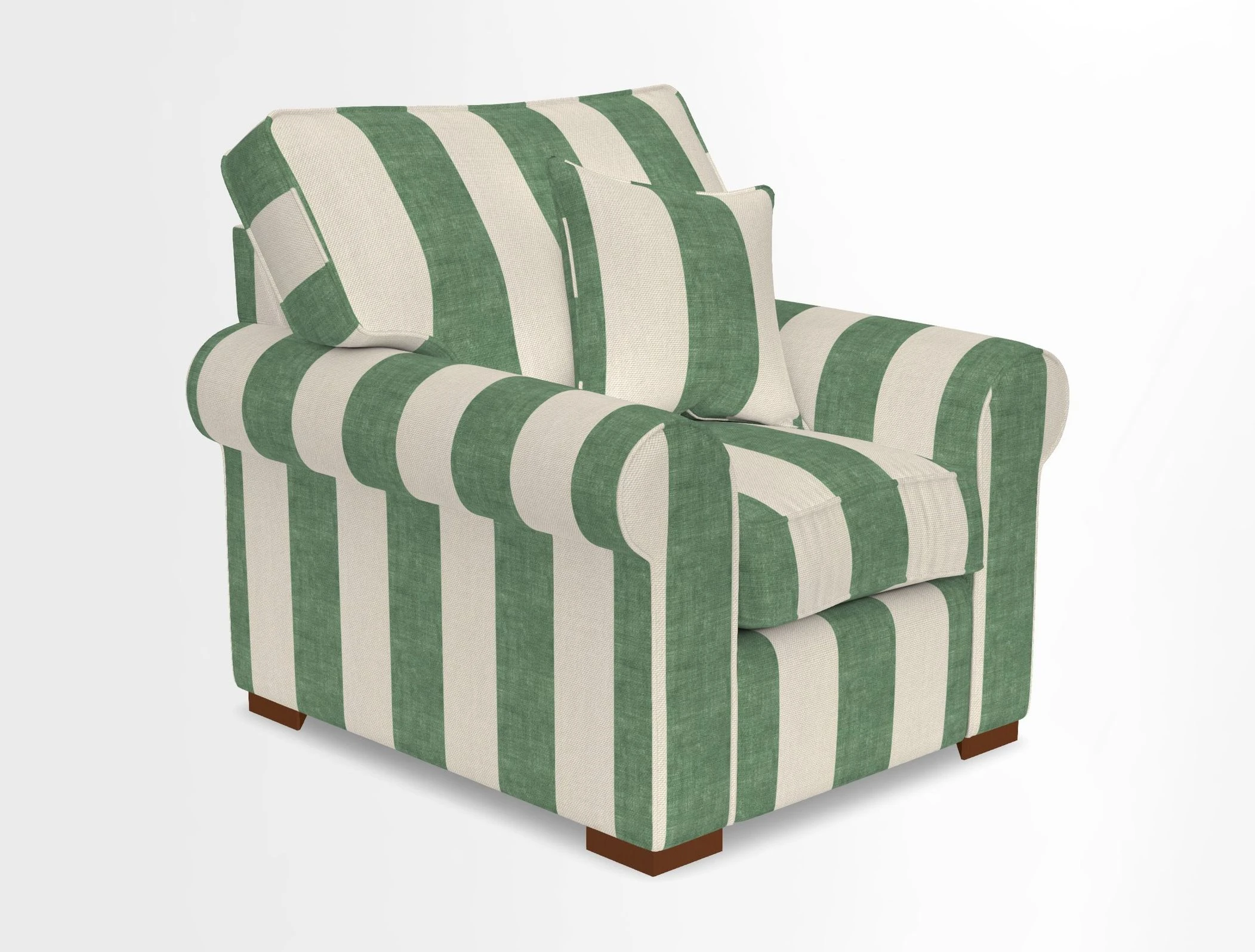 Upperton Chair in Two Tone Plain Biscuit - Loose cover option available