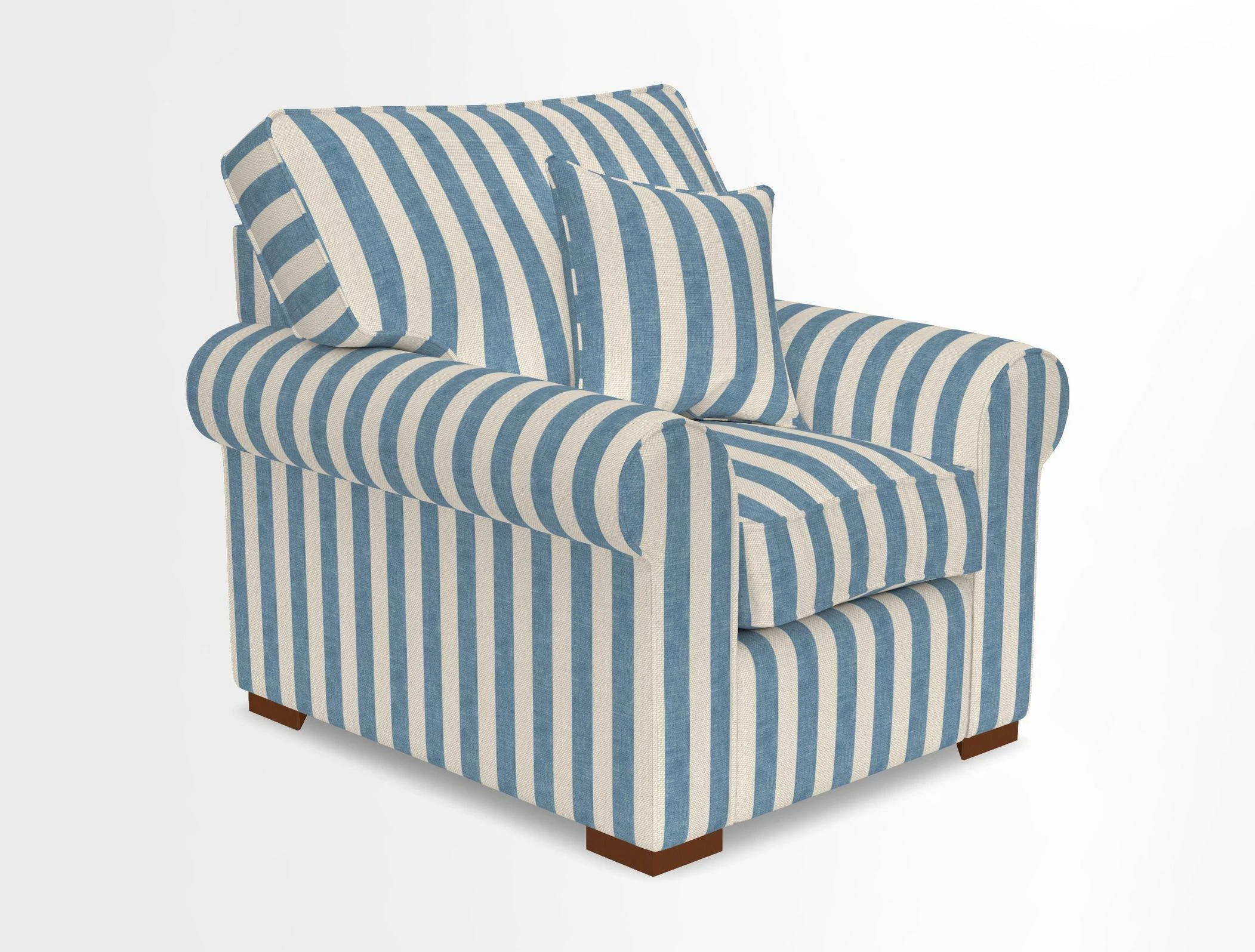 Upperton Chair in Two Tone Plain Biscuit - Loose cover option available