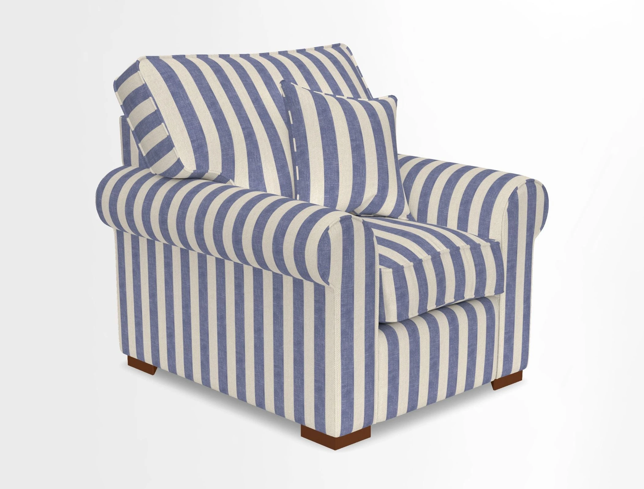Upperton Chair in Two Tone Plain Biscuit - Loose cover option available