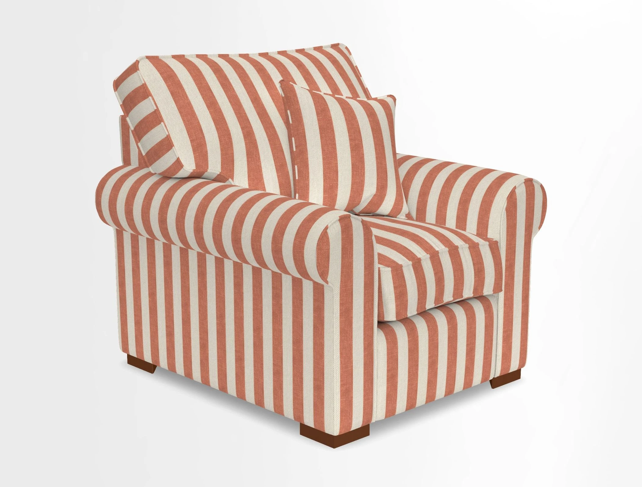 Upperton Chair in Two Tone Plain Biscuit - Loose cover option available