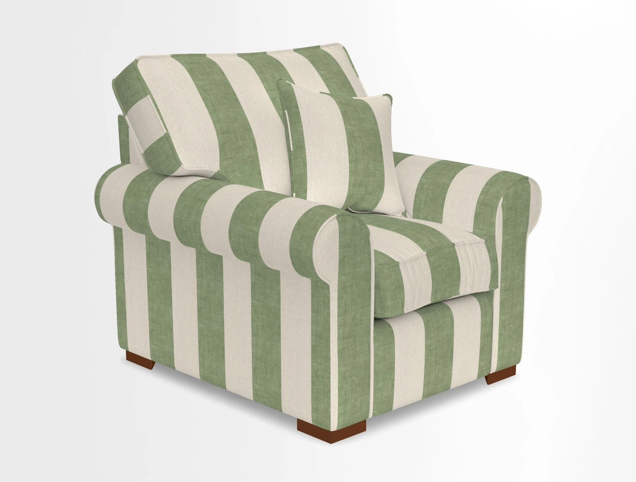 Upperton Chair in Two Tone Plain Biscuit - Loose cover option available
