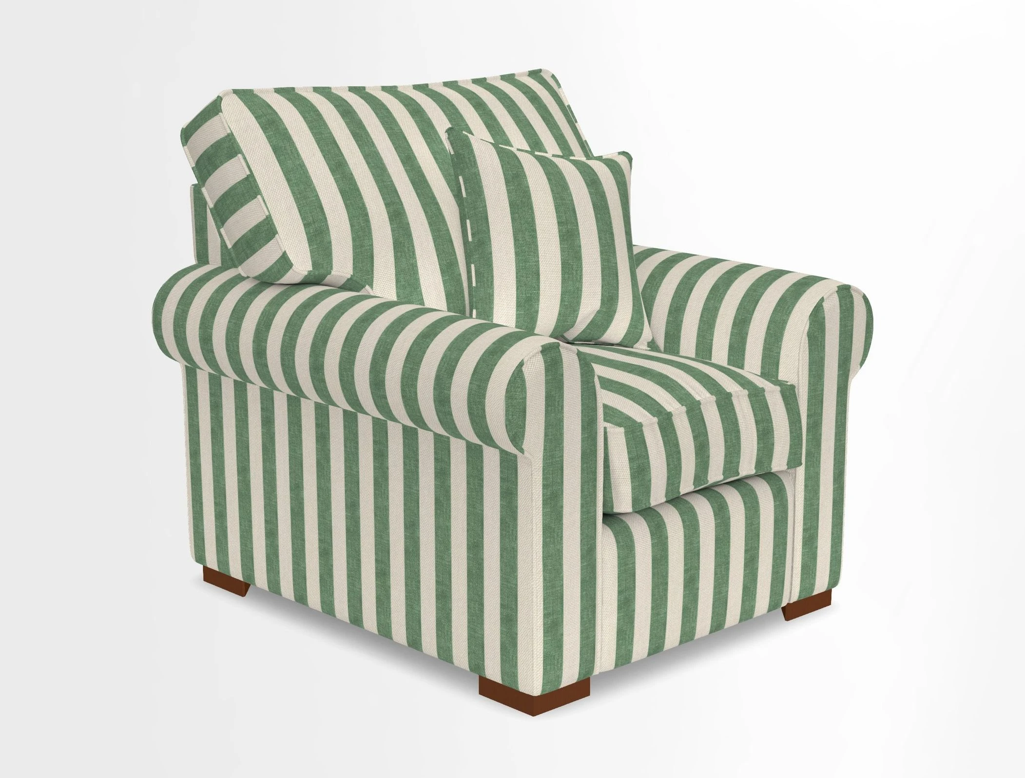Upperton Chair in Two Tone Plain Biscuit - Loose cover option available
