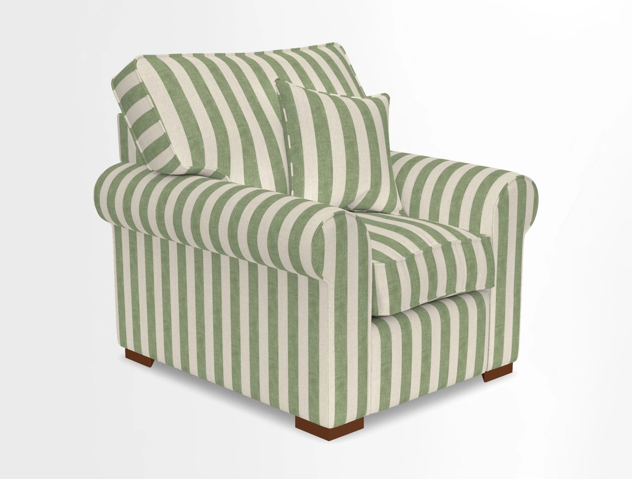 Upperton Chair in Two Tone Plain Biscuit - Loose cover option available