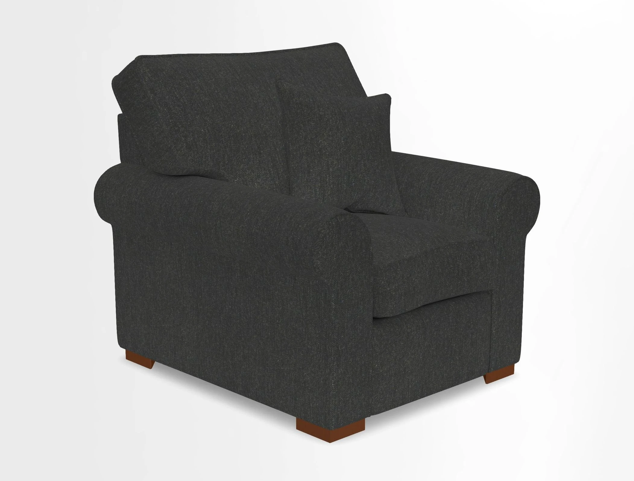 Upperton Chair in Two Tone Plain Biscuit - Loose cover option available