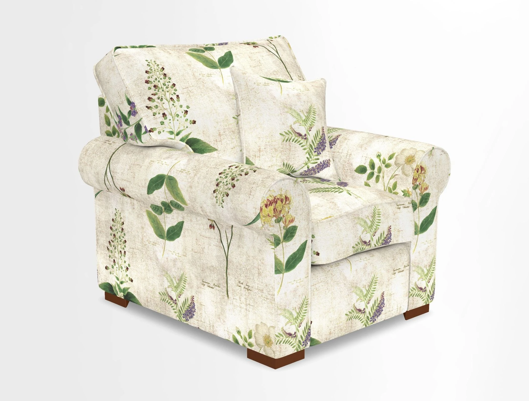 Upperton Chair in Two Tone Plain Biscuit - Loose cover option available