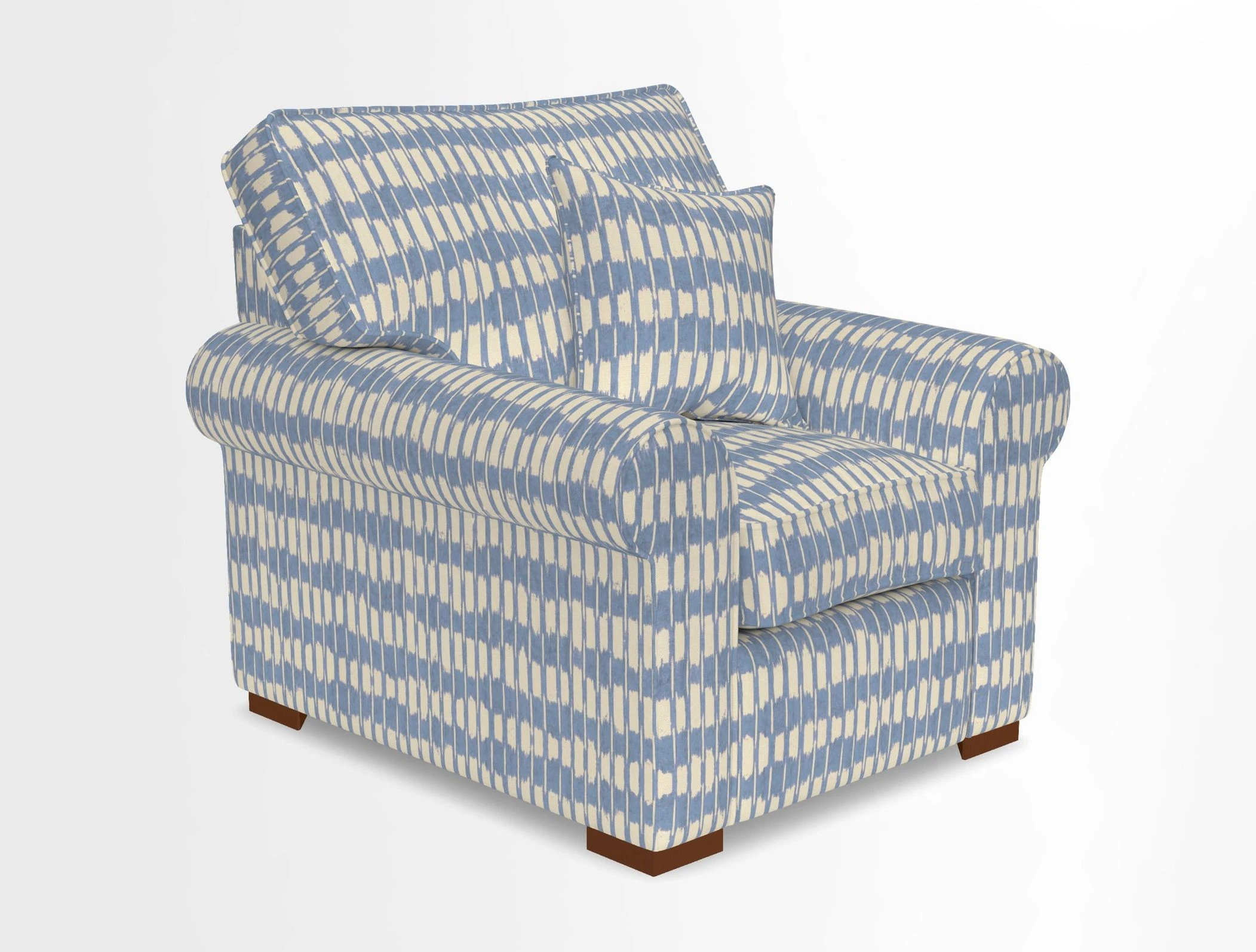 Upperton Chair in Two Tone Plain Biscuit - Loose cover option available