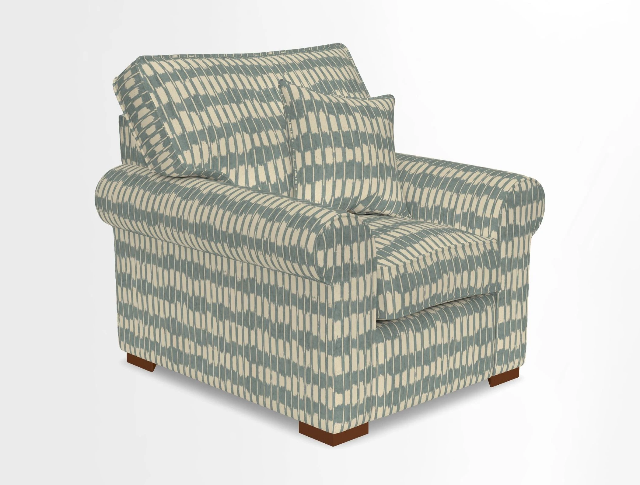 Upperton Chair in Two Tone Plain Biscuit - Loose cover option available