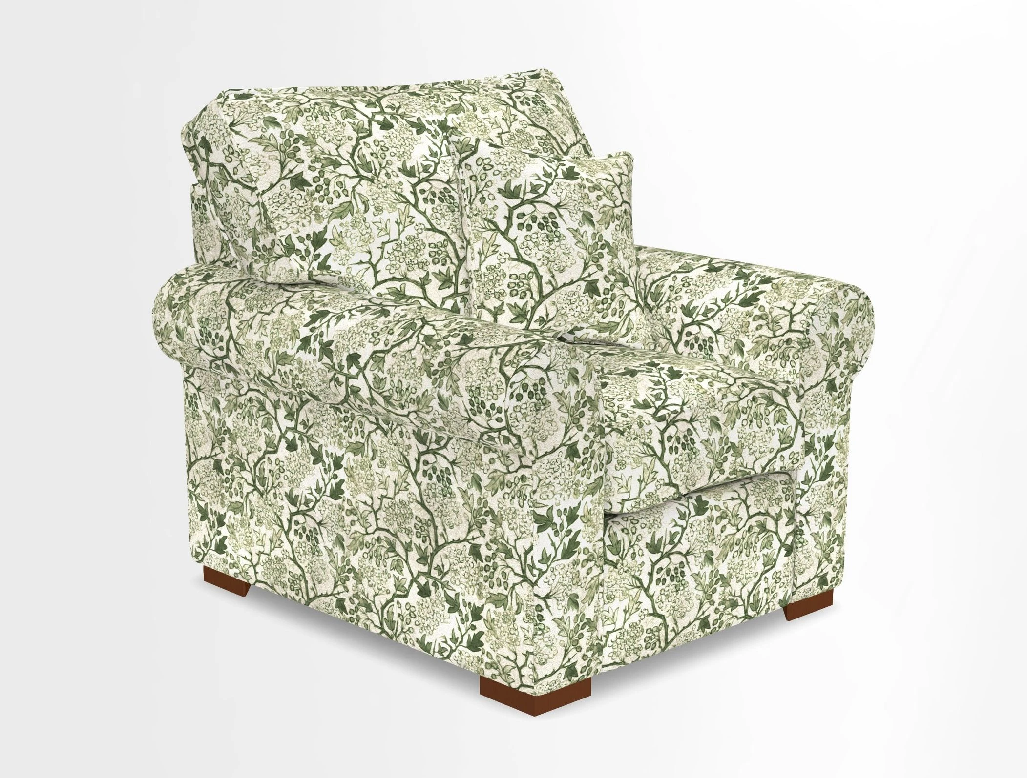 Upperton Chair in Two Tone Plain Biscuit - Loose cover option available