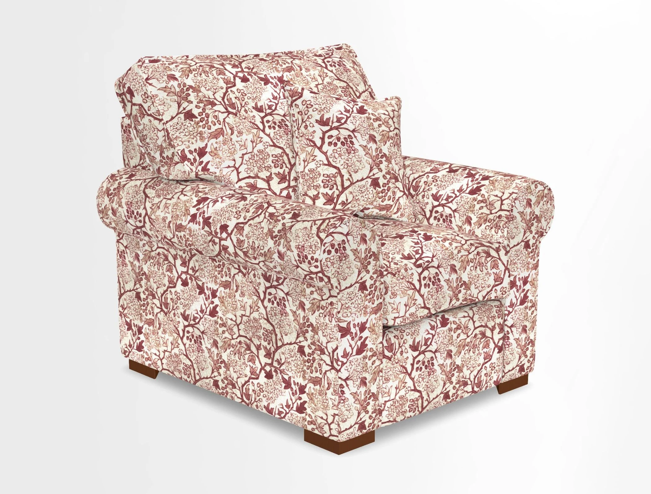 Upperton Chair in Two Tone Plain Biscuit - Loose cover option available