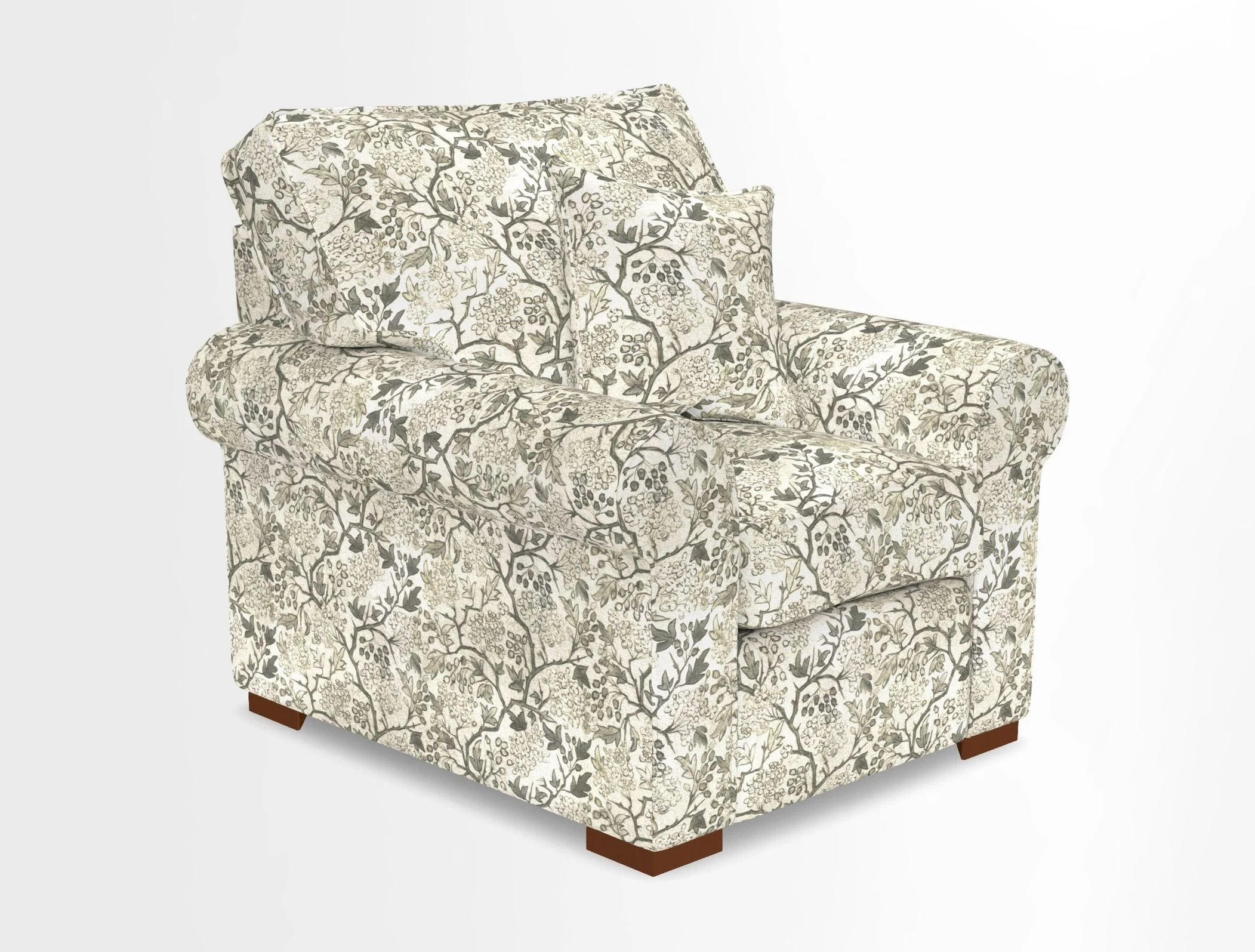 Upperton Chair in Two Tone Plain Biscuit - Loose cover option available