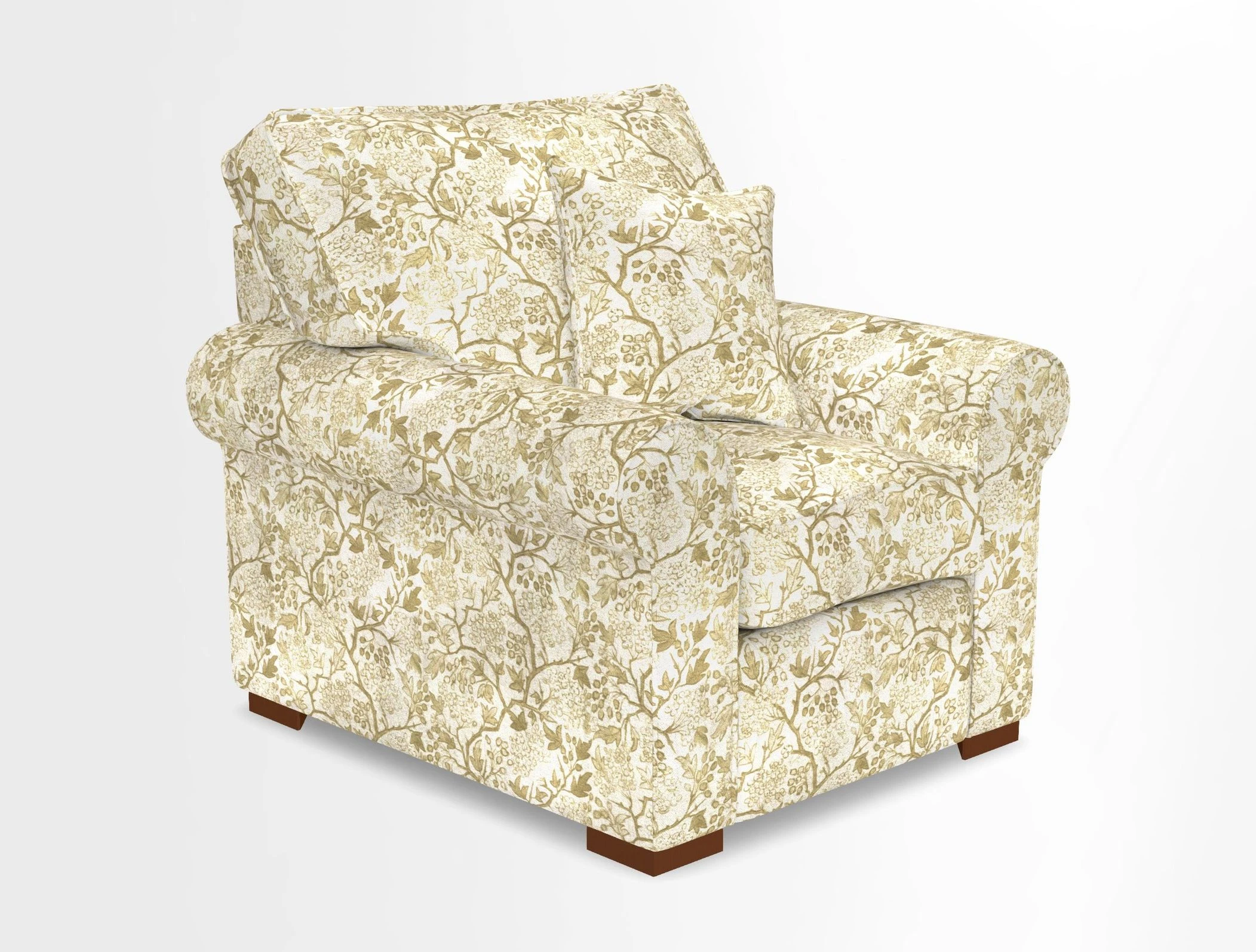Upperton Chair in Two Tone Plain Biscuit - Loose cover option available
