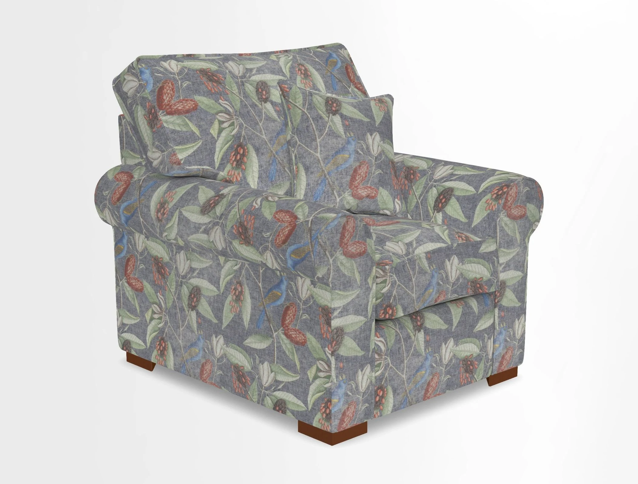 Upperton Chair in Two Tone Plain Biscuit - Loose cover option available