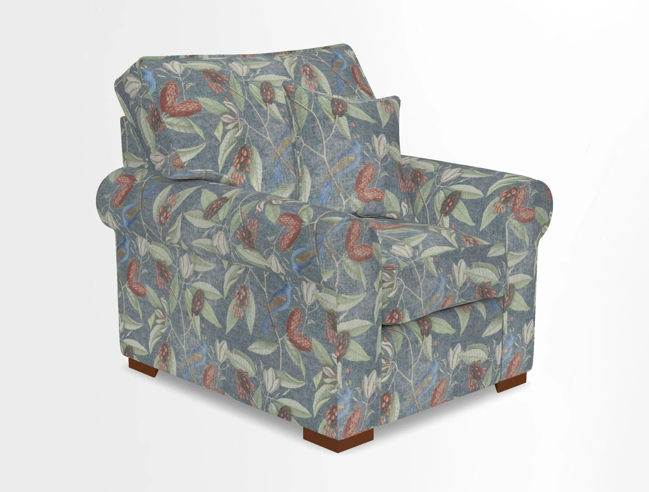 Upperton Chair in Two Tone Plain Biscuit - Loose cover option available