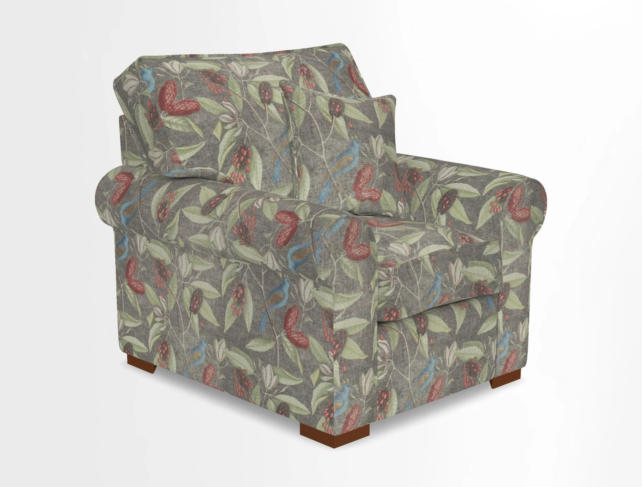 Upperton Chair in Two Tone Plain Biscuit - Loose cover option available