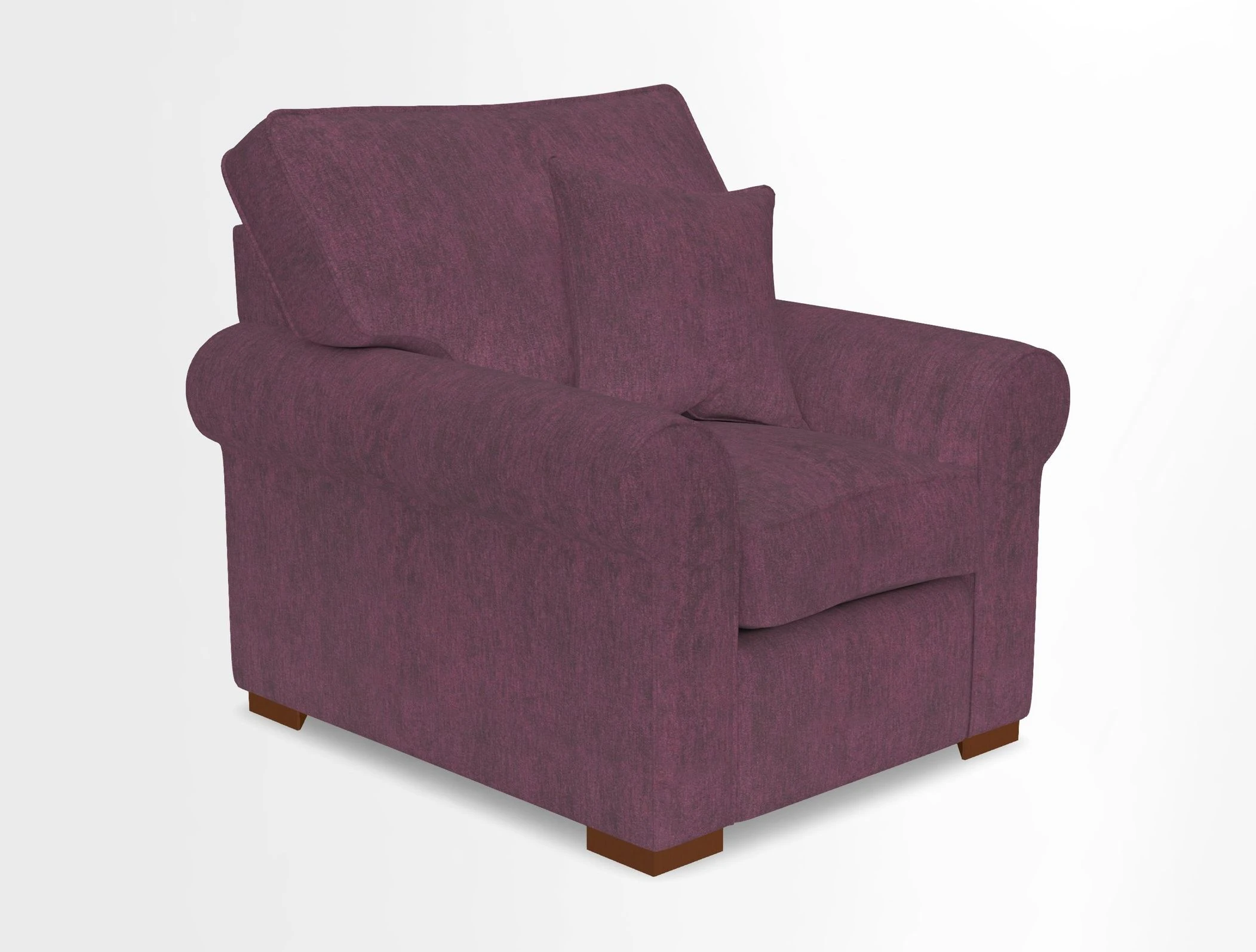 Upperton Chair in Two Tone Plain Biscuit - Loose cover option available