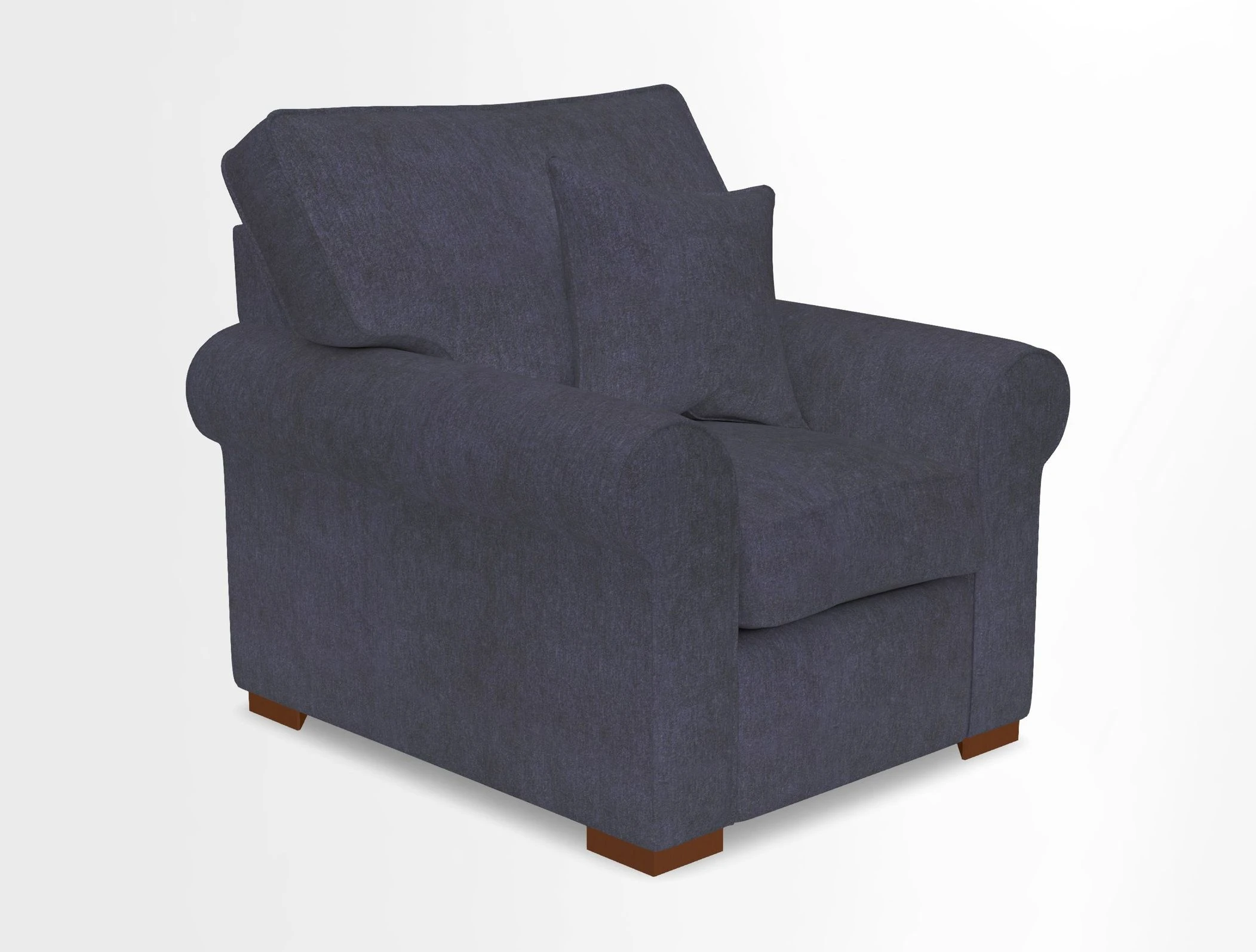 Upperton Chair in Two Tone Plain Biscuit - Loose cover option available