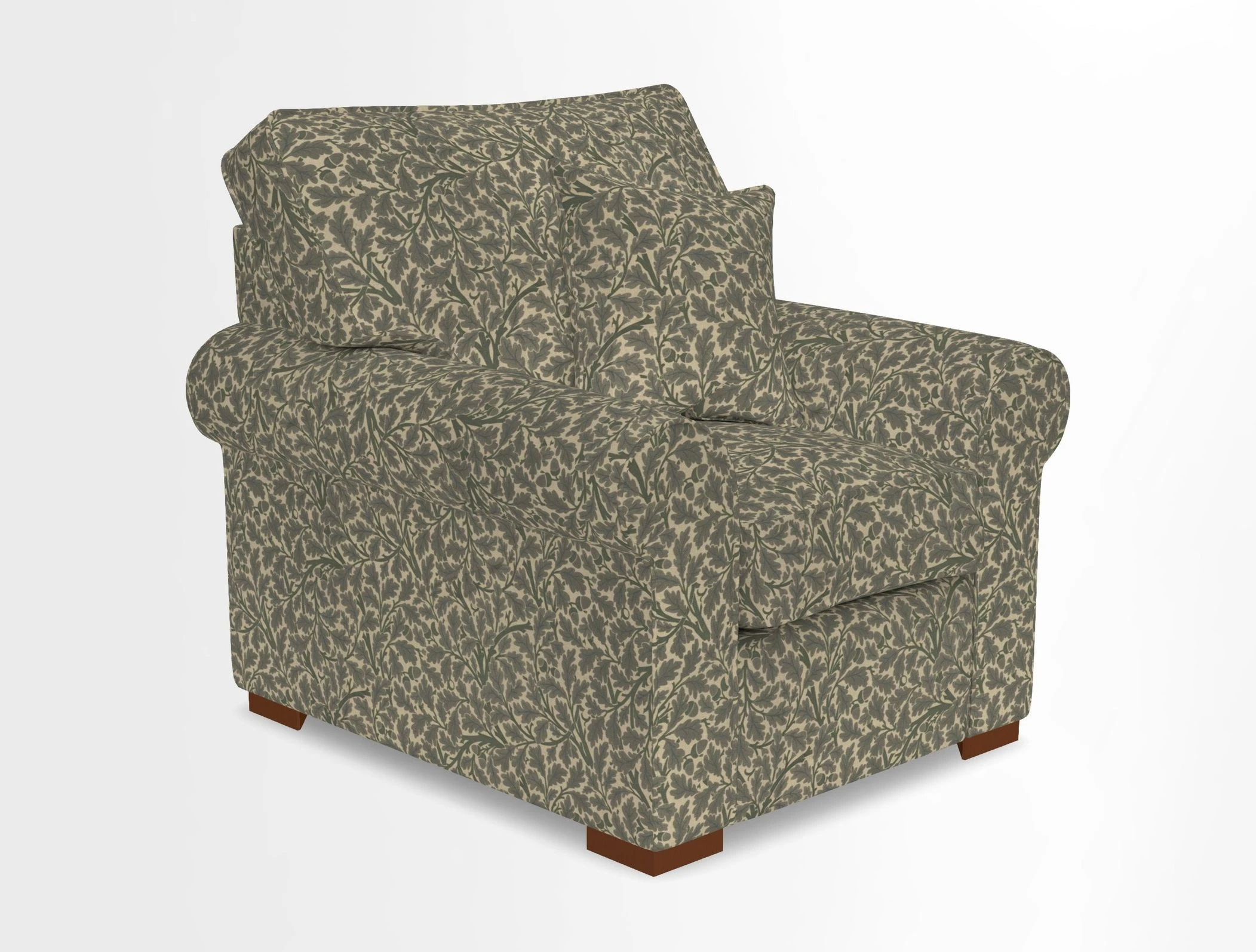 Upperton Chair in Two Tone Plain Biscuit - Loose cover option available