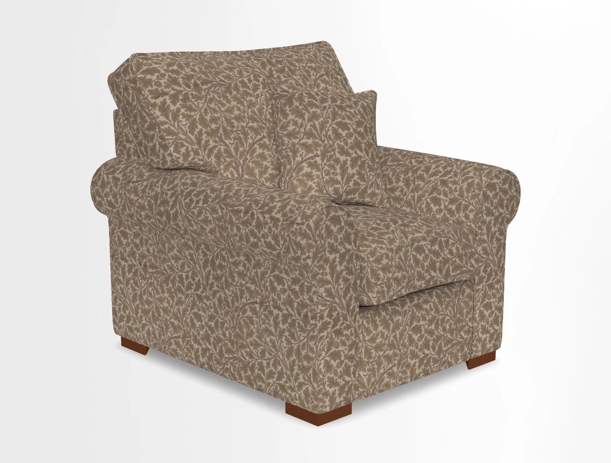 Upperton Chair in Two Tone Plain Biscuit - Loose cover option available