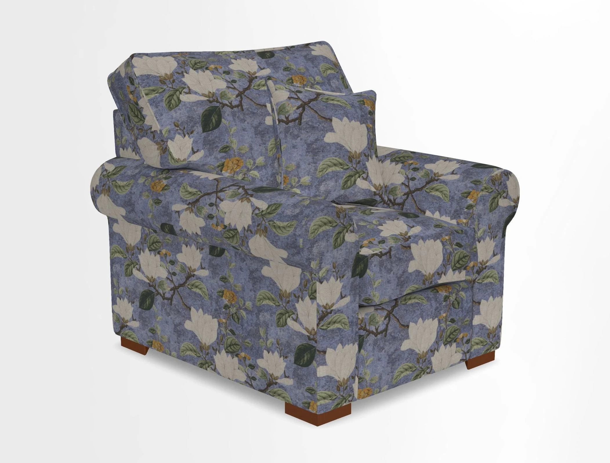 Upperton Chair in Two Tone Plain Biscuit - Loose cover option available