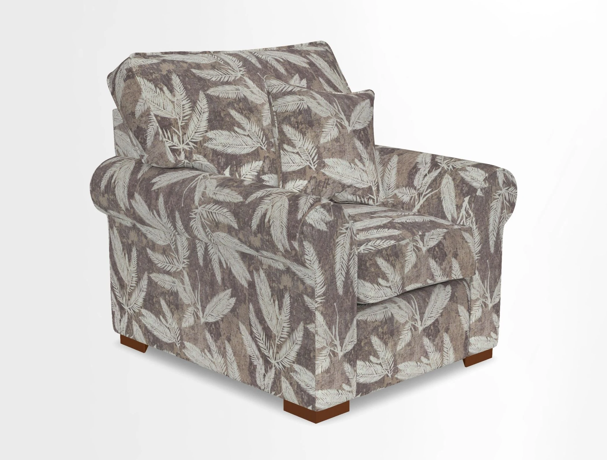 Upperton Chair in Two Tone Plain Biscuit - Loose cover option available