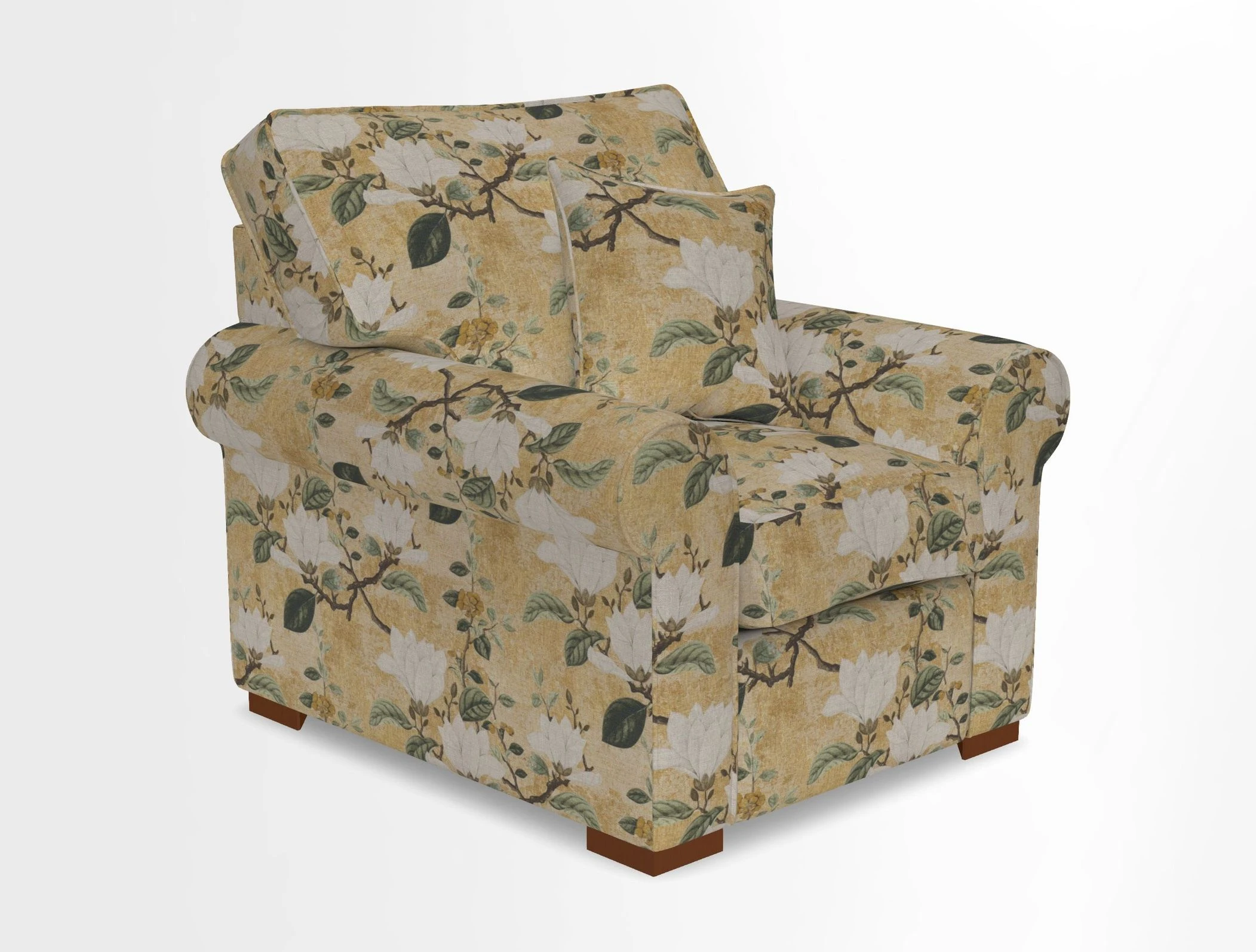 Upperton Chair in Two Tone Plain Biscuit - Loose cover option available