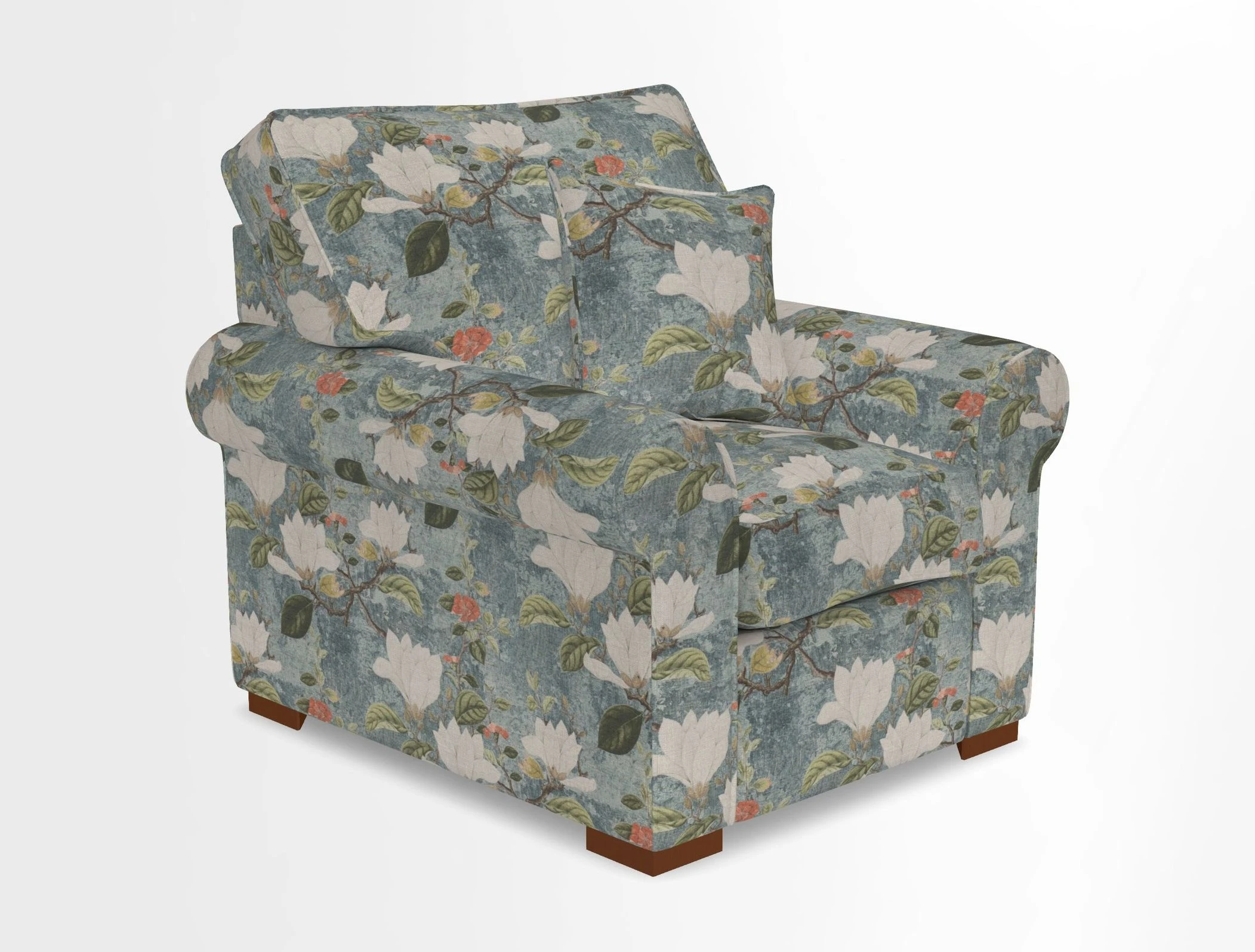 Upperton Chair in Two Tone Plain Biscuit - Loose cover option available