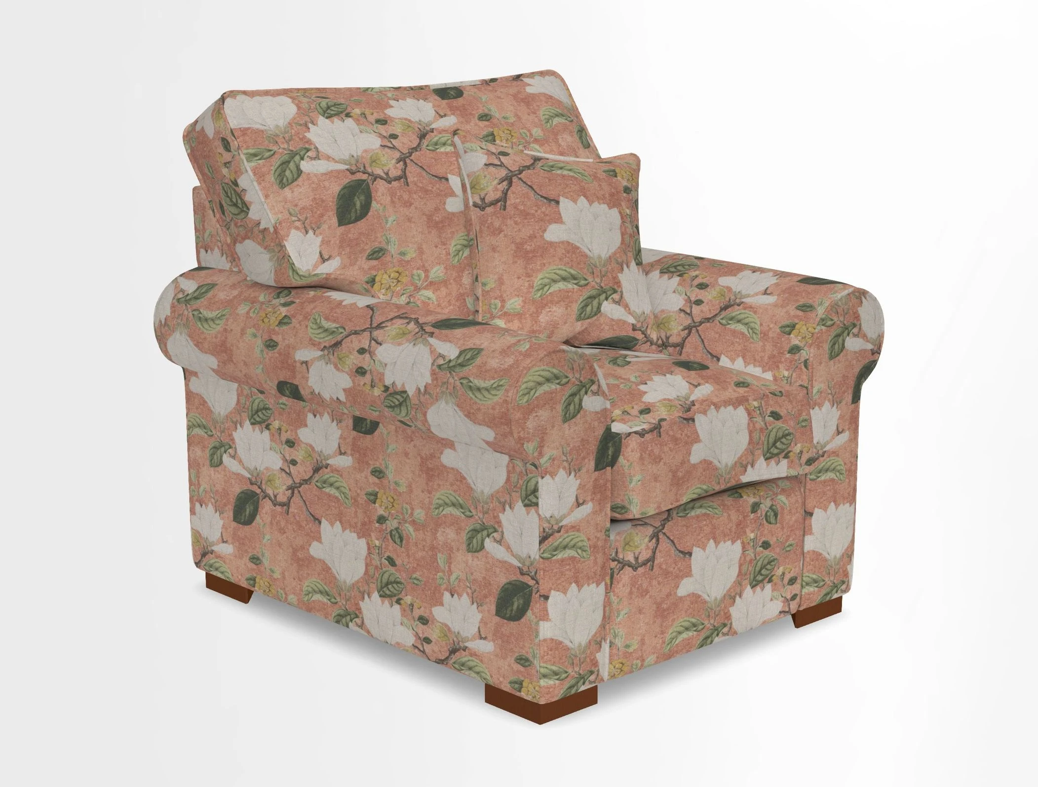 Upperton Chair in Two Tone Plain Biscuit - Loose cover option available