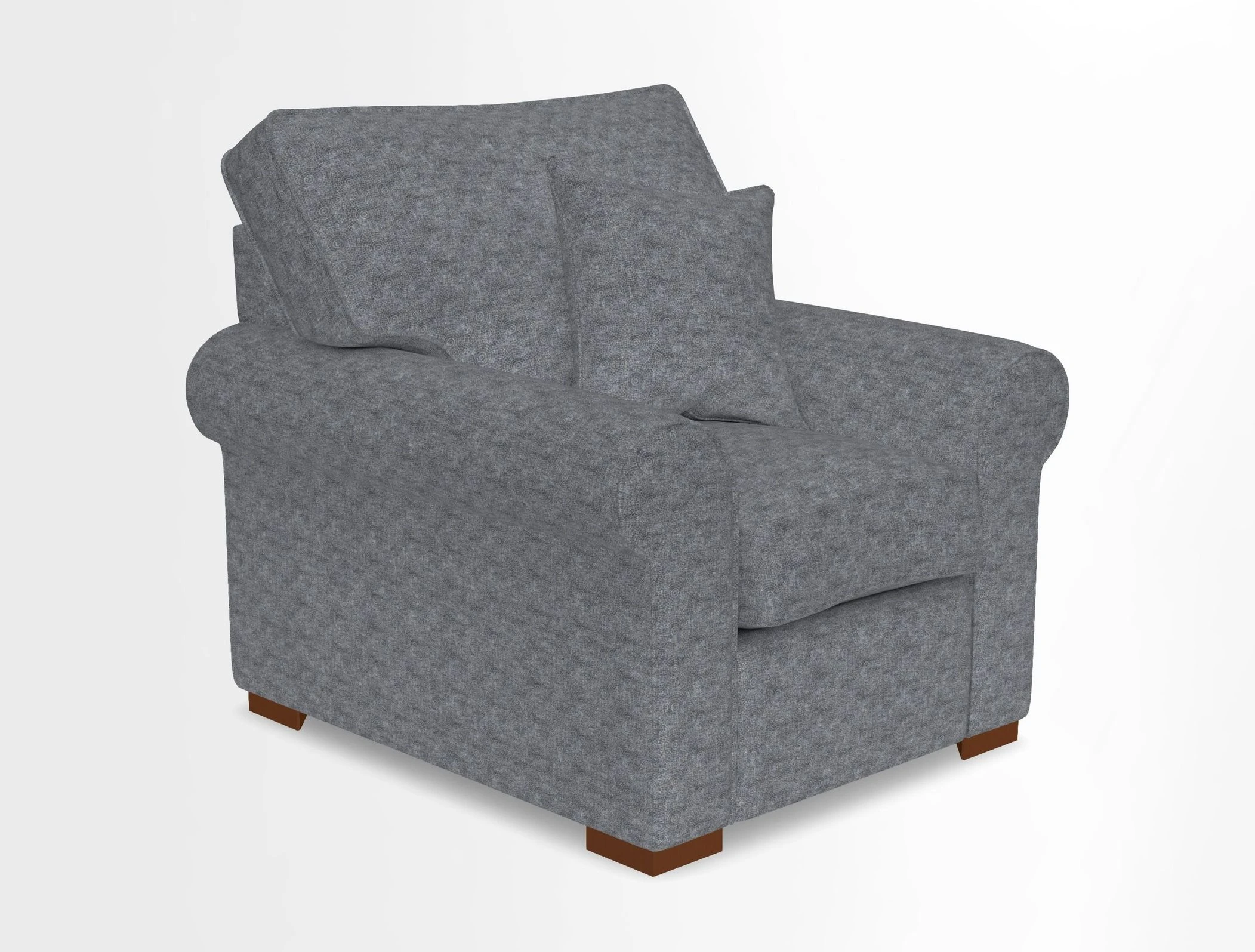 Upperton Chair in Two Tone Plain Biscuit - Loose cover option available