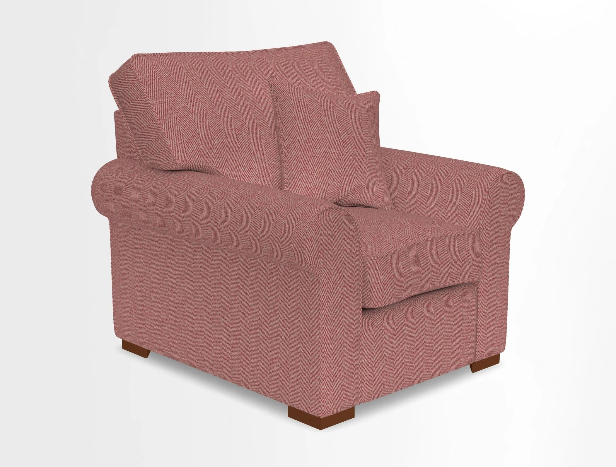 Upperton Chair in Two Tone Plain Biscuit - Loose cover option available