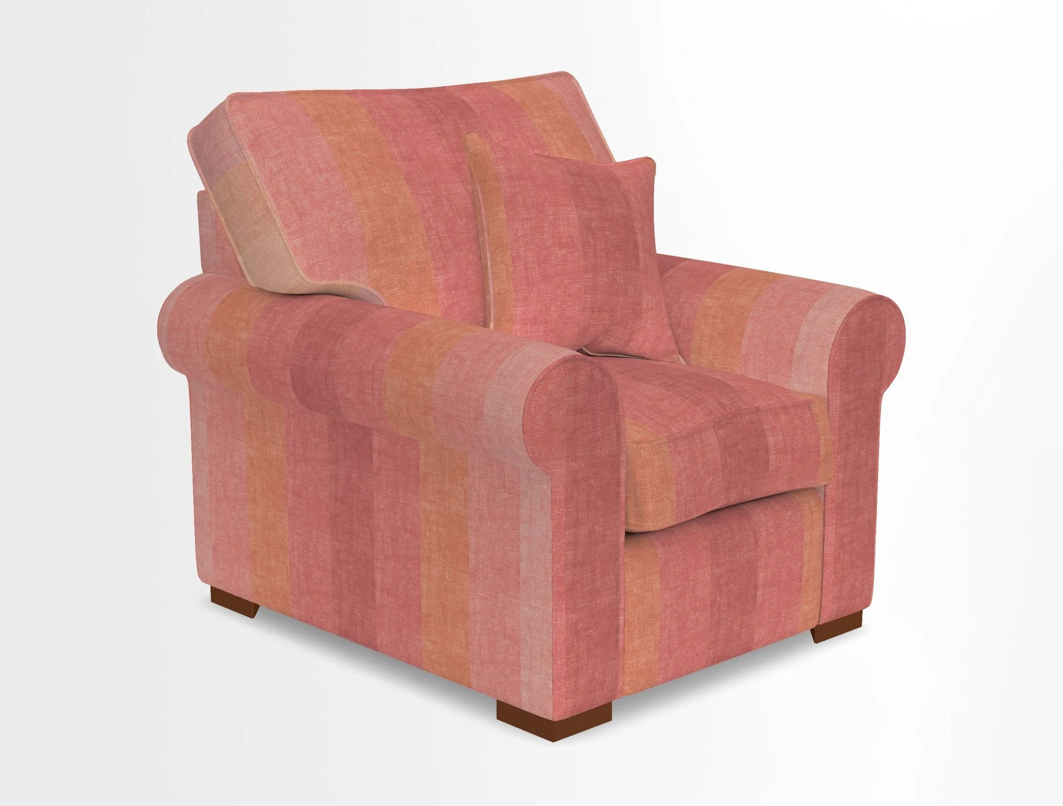 Upperton Chair in Two Tone Plain Biscuit - Loose cover option available