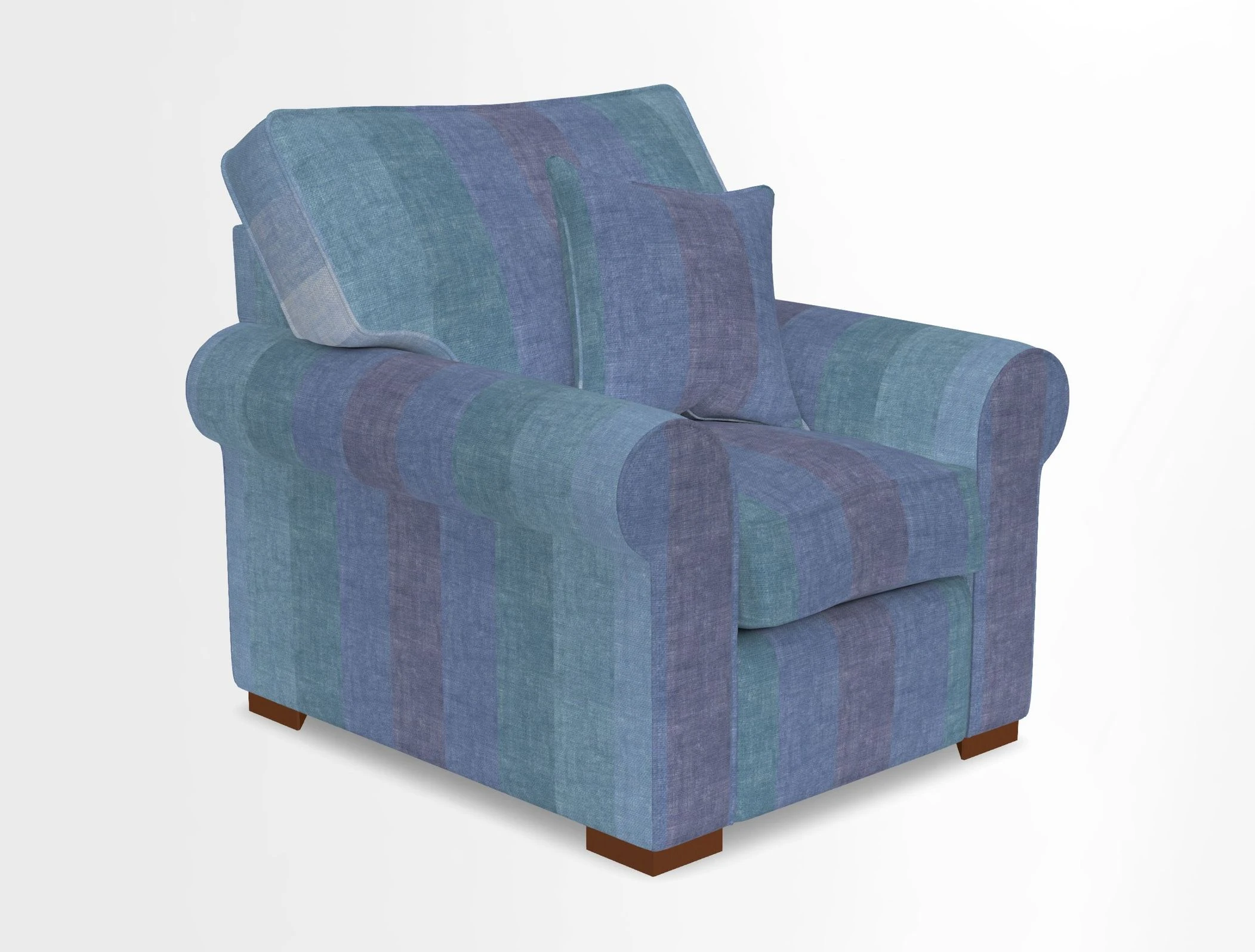 Upperton Chair in Two Tone Plain Biscuit - Loose cover option available
