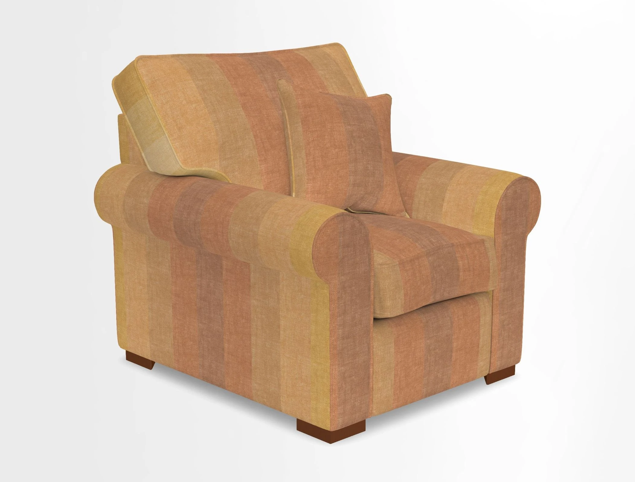 Upperton Chair in Two Tone Plain Biscuit - Loose cover option available