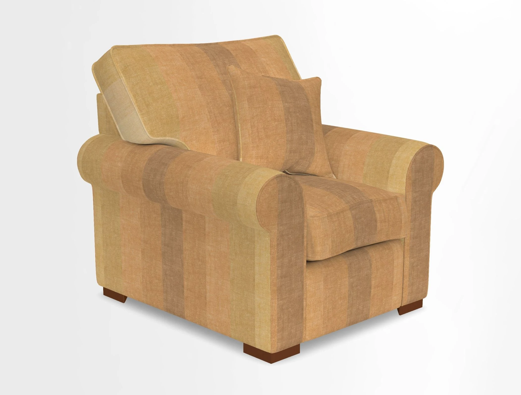 Upperton Chair in Two Tone Plain Biscuit - Loose cover option available