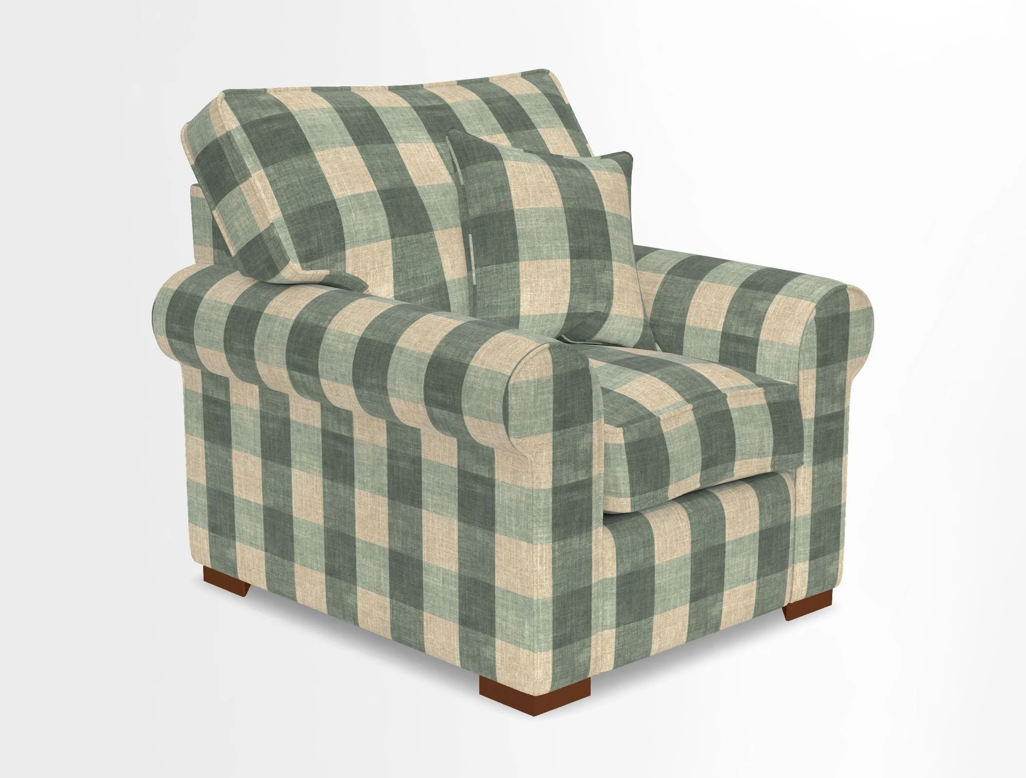 Upperton Chair in Two Tone Plain Biscuit - Loose cover option available