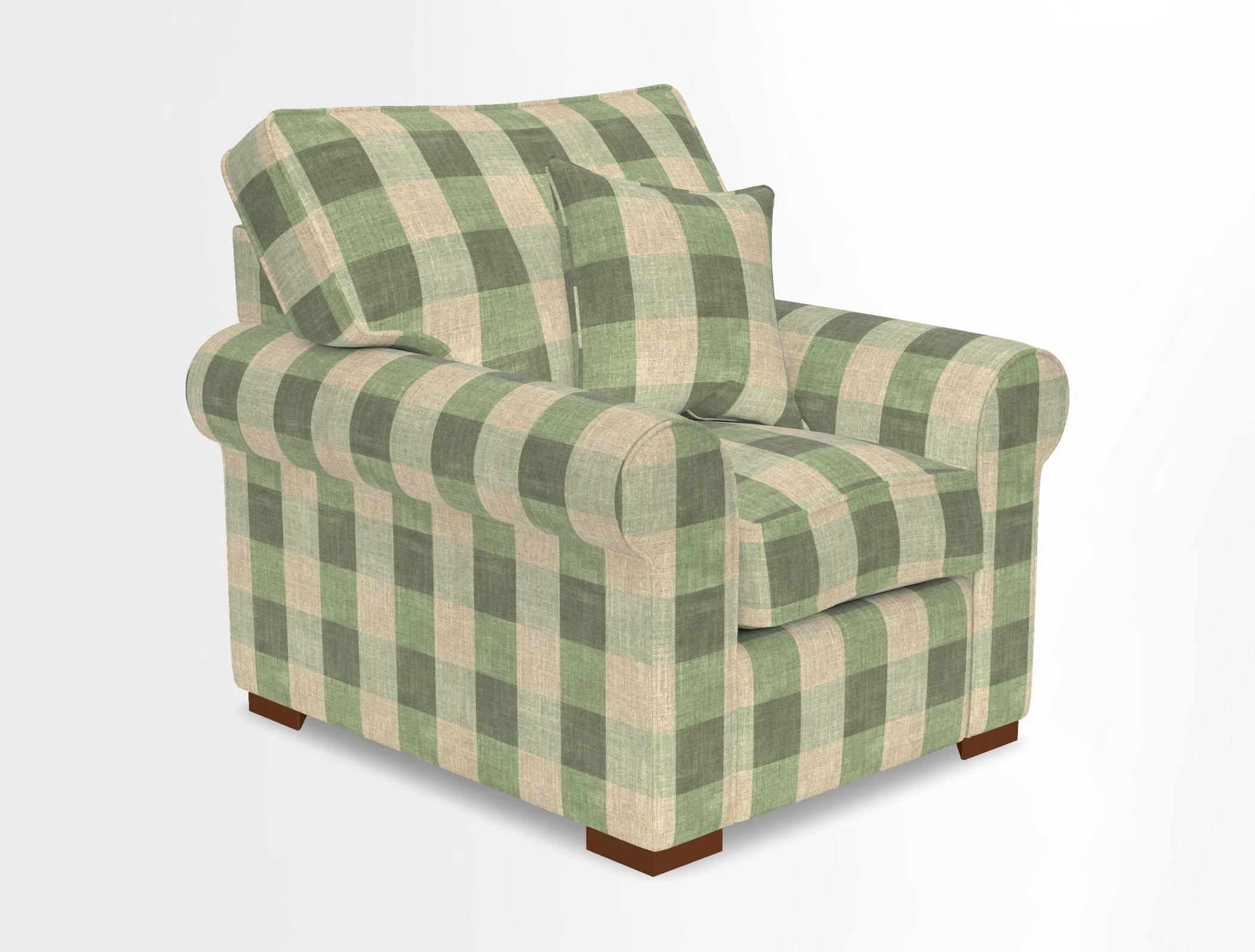 Upperton Chair in Two Tone Plain Biscuit - Loose cover option available