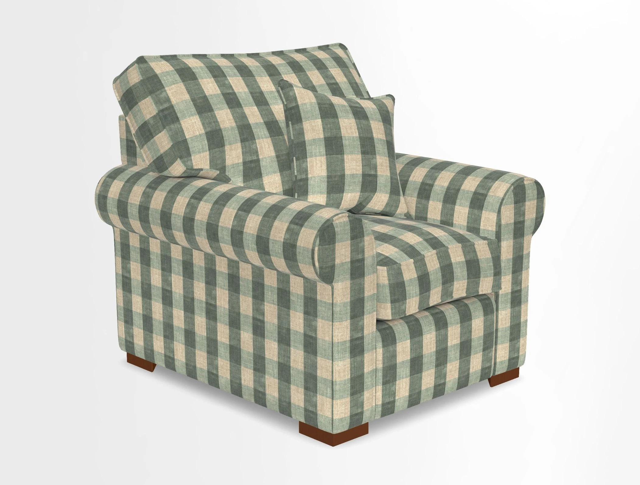 Upperton Chair in Two Tone Plain Biscuit - Loose cover option available