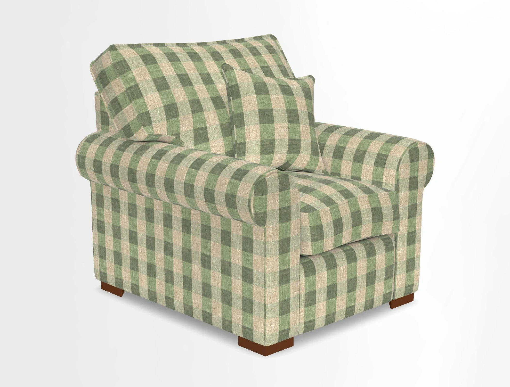 Upperton Chair in Two Tone Plain Biscuit - Loose cover option available