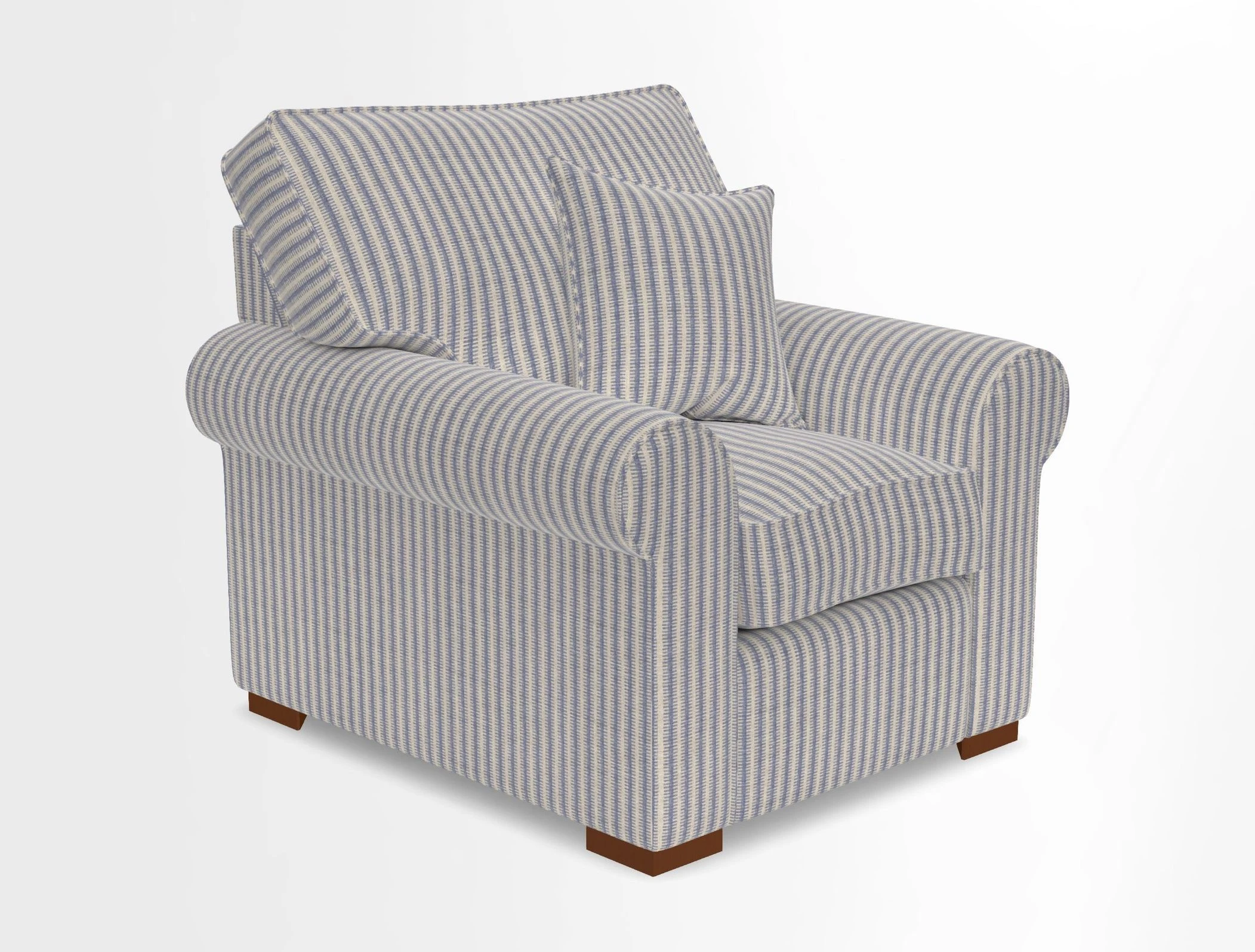 Upperton Chair in Two Tone Plain Biscuit - Loose cover option available