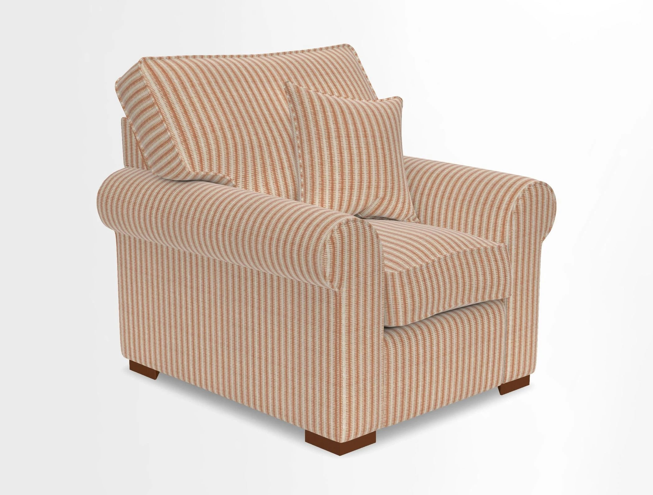 Upperton Chair in Two Tone Plain Biscuit - Loose cover option available