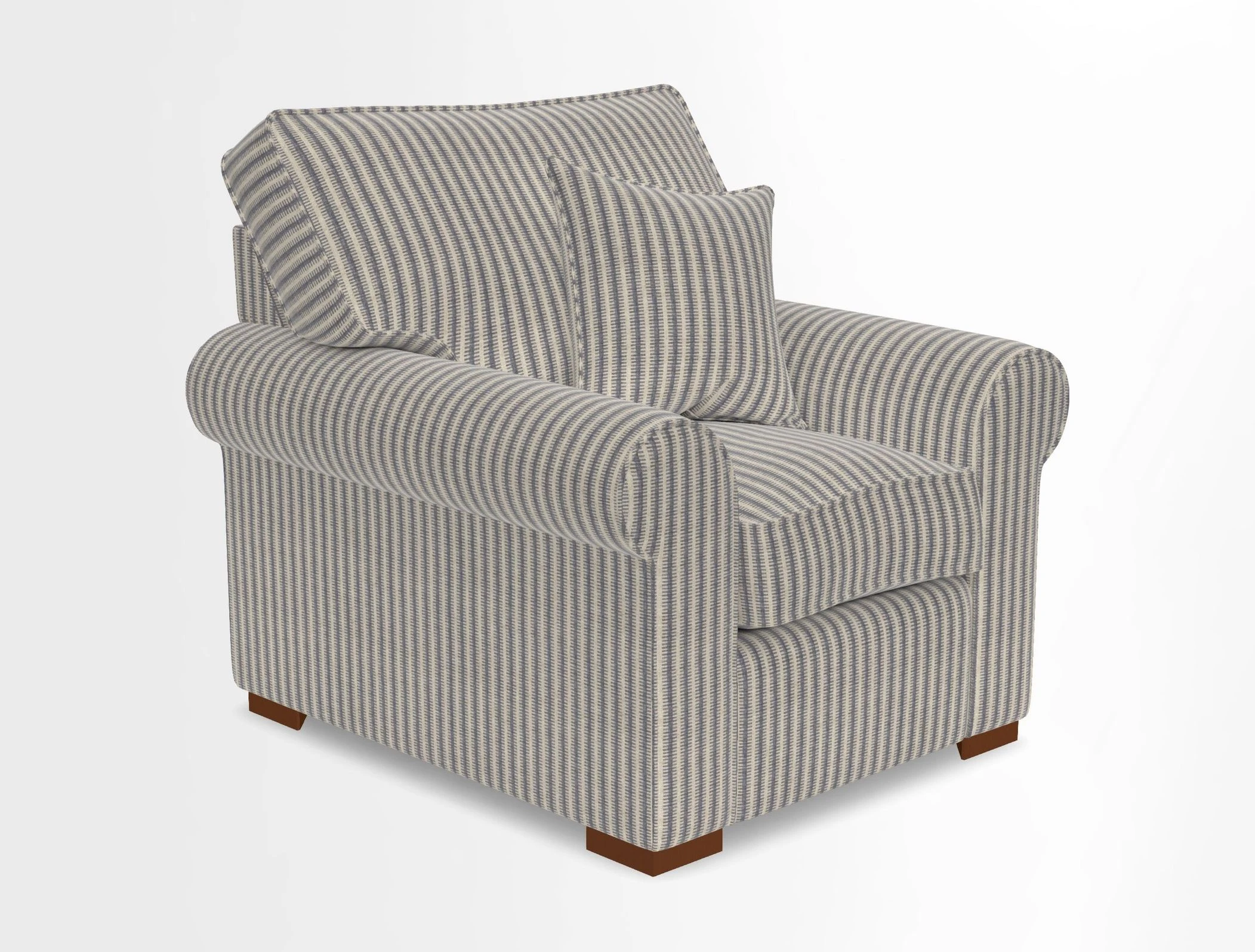 Upperton Chair in Two Tone Plain Biscuit - Loose cover option available