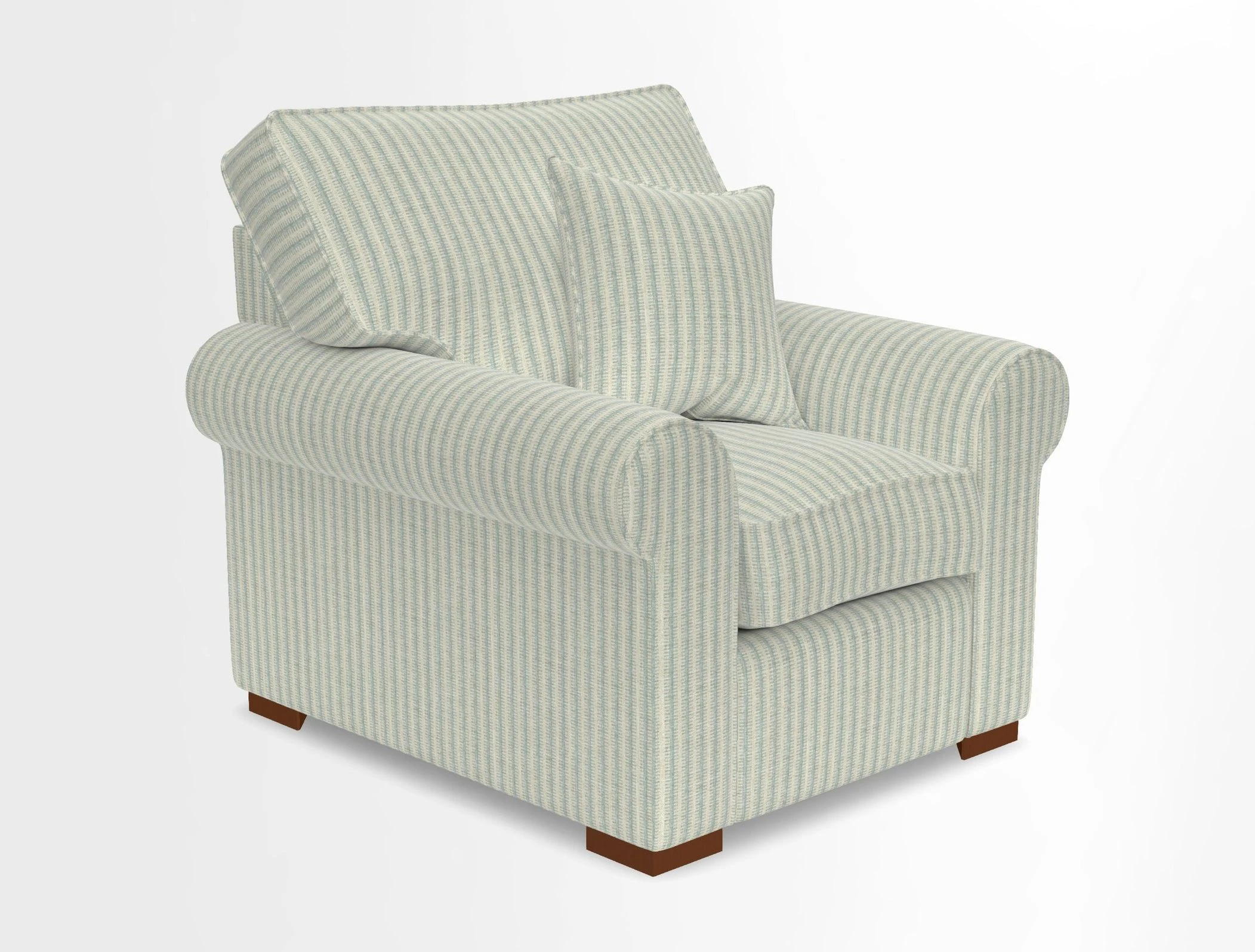 Upperton Chair in Two Tone Plain Biscuit - Loose cover option available