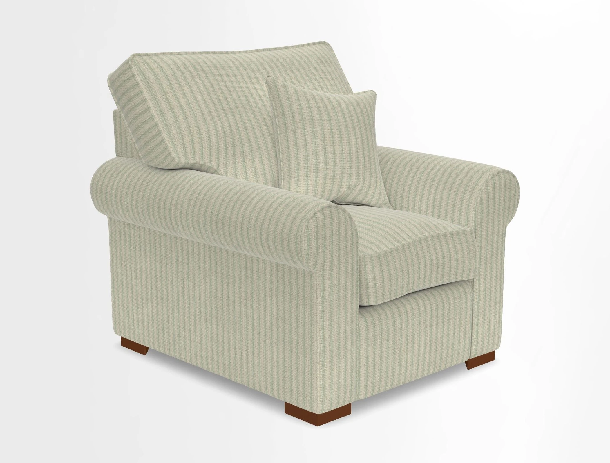 Upperton Chair in Two Tone Plain Biscuit - Loose cover option available
