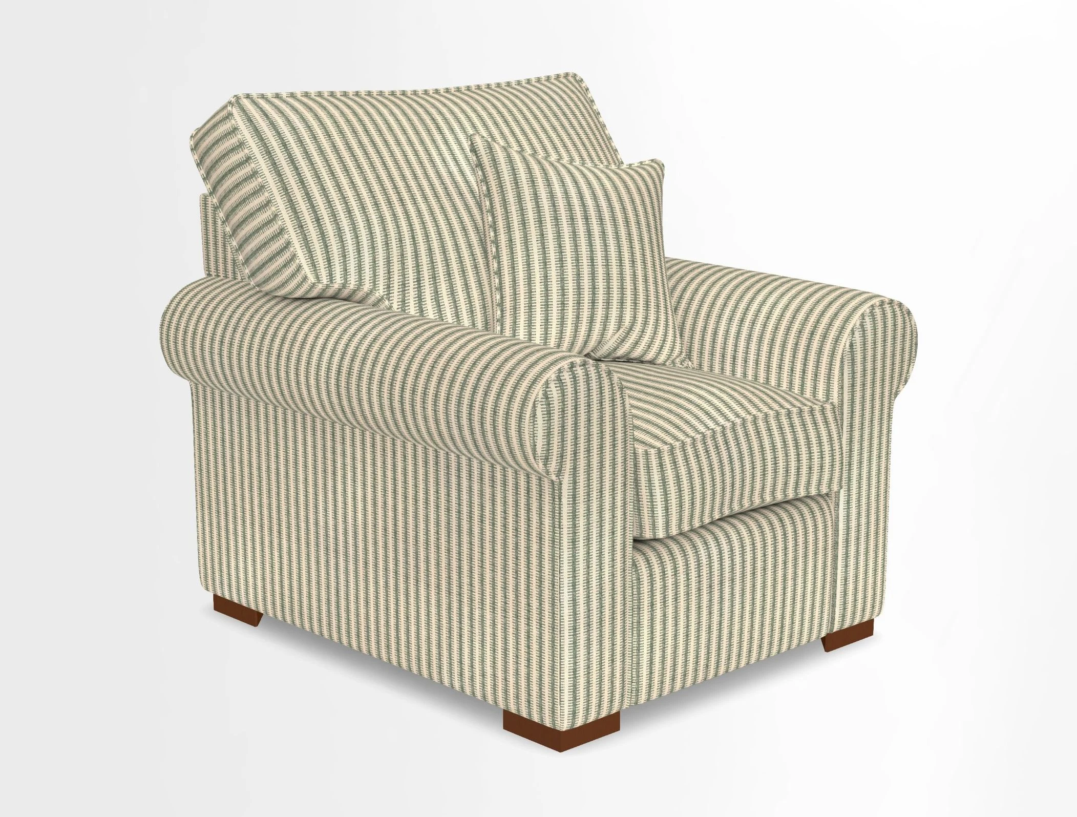 Upperton Chair in Two Tone Plain Biscuit - Loose cover option available