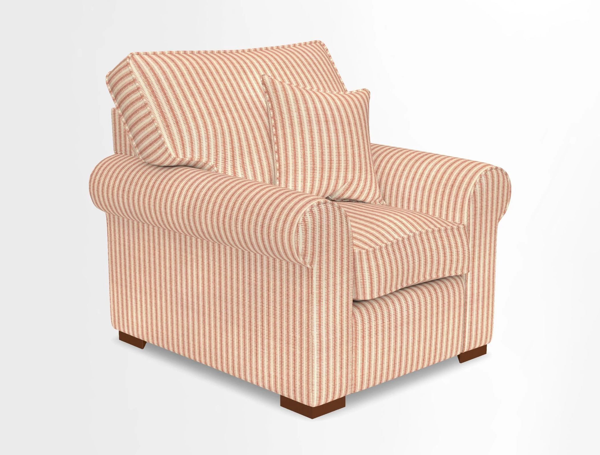 Upperton Chair in Two Tone Plain Biscuit - Loose cover option available