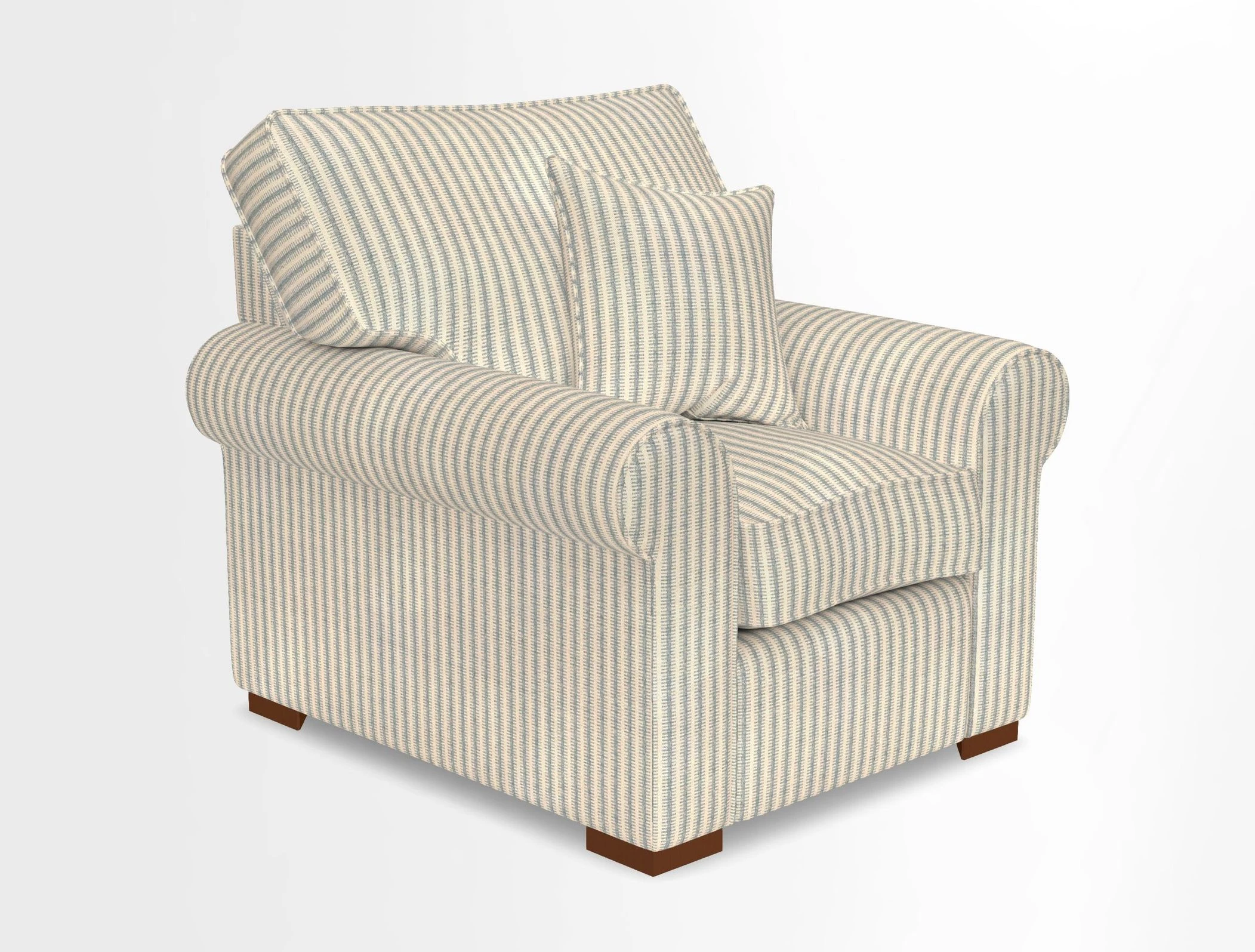Upperton Chair in Two Tone Plain Biscuit - Loose cover option available