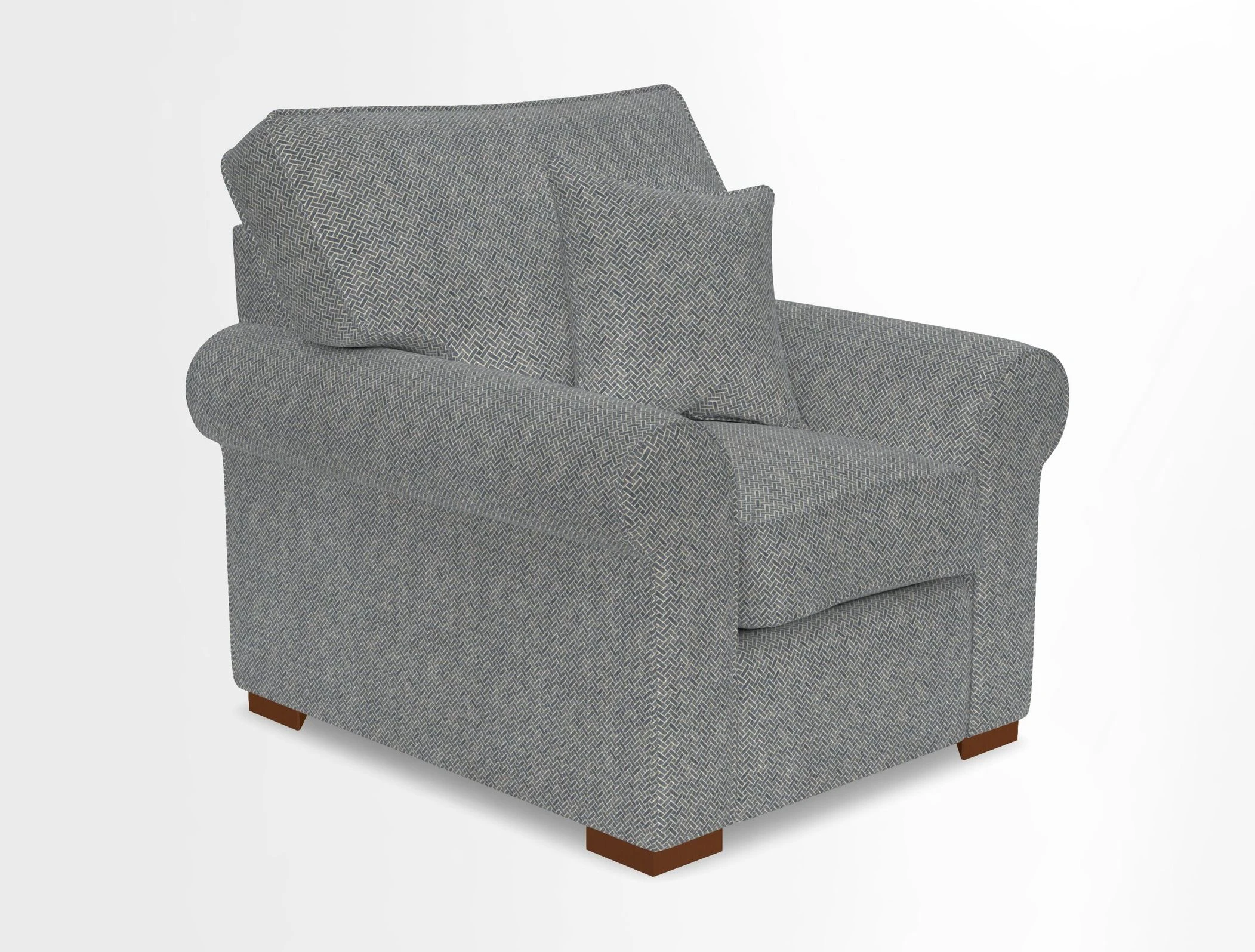 Upperton Chair in Two Tone Plain Biscuit - Loose cover option available