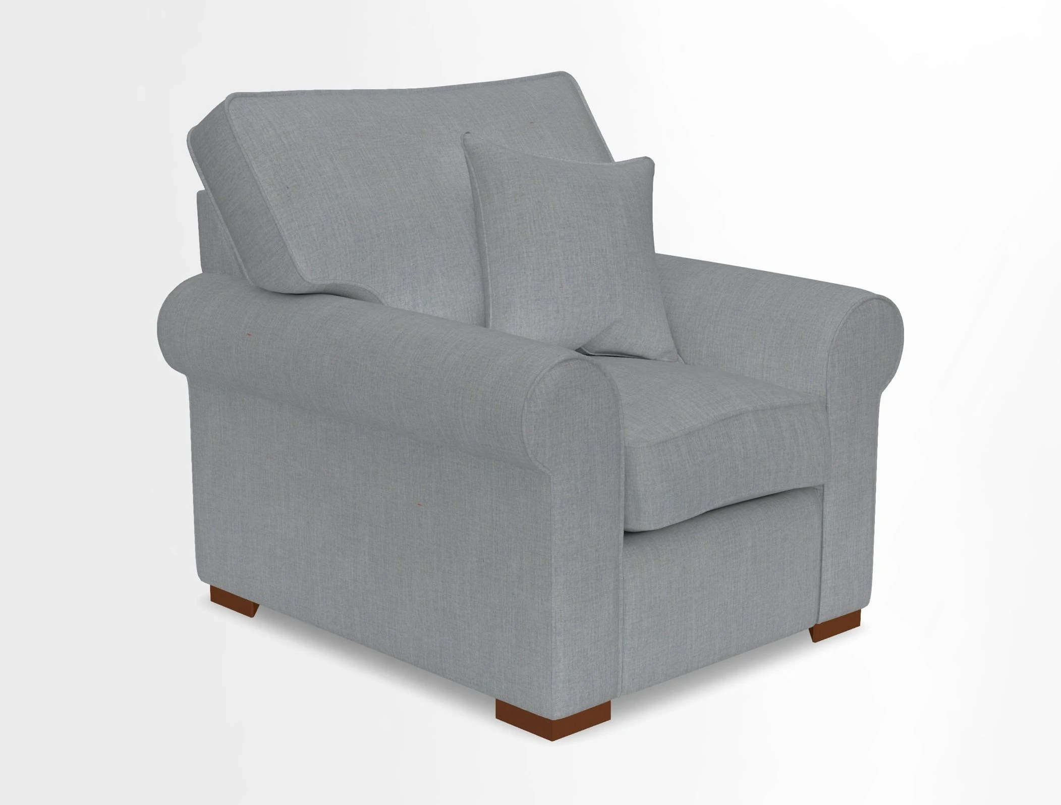 Upperton Chair in Two Tone Plain Biscuit - Loose cover option available