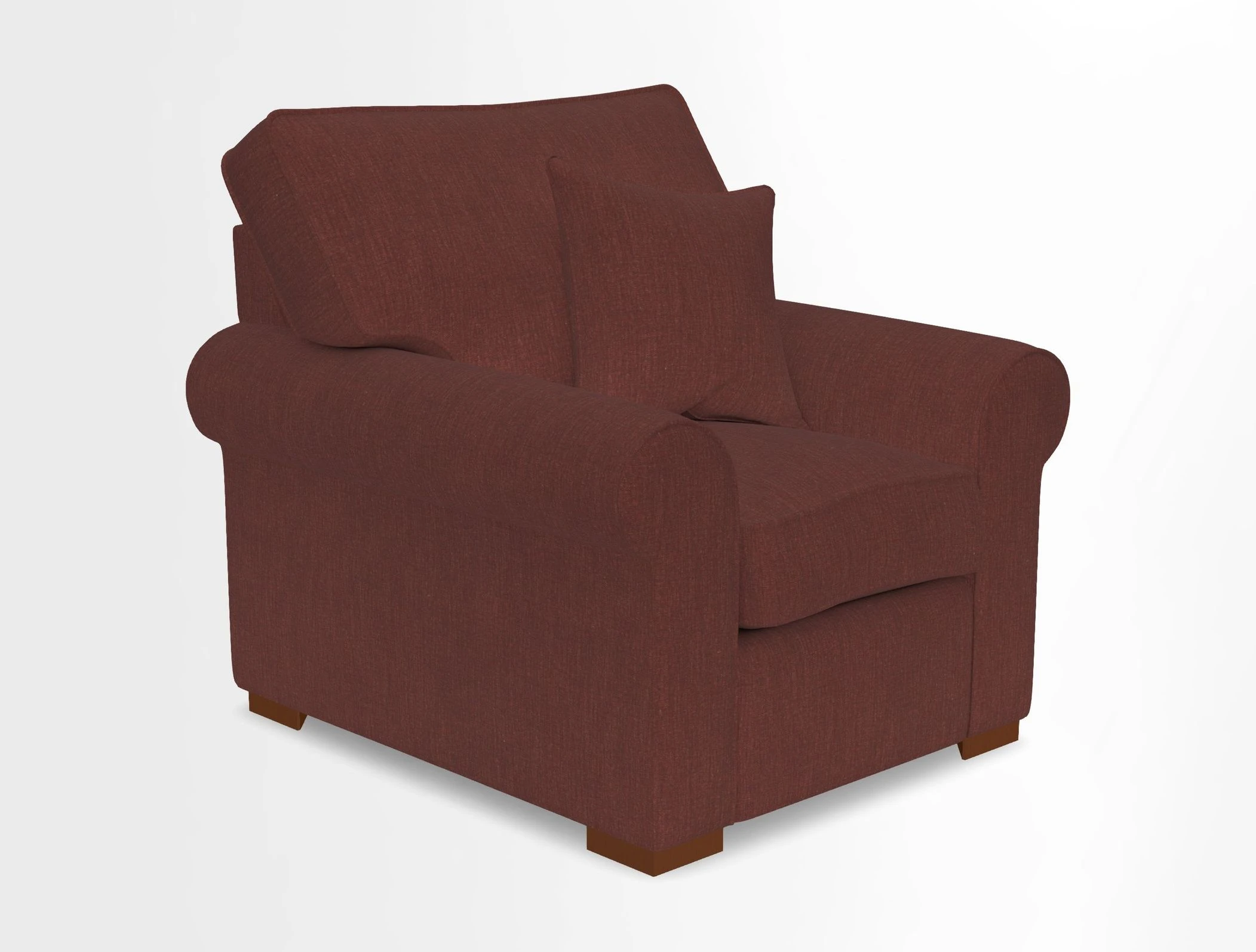Upperton Chair in Two Tone Plain Biscuit - Loose cover option available